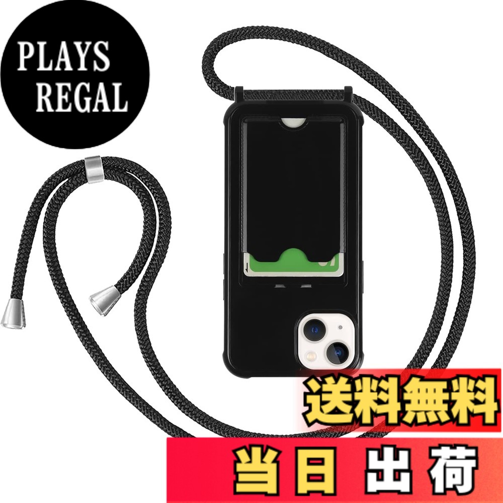 商品情報商品の説明Pelanty for iPhone 13 クリアケース for iPhone13 縄掛けケース 柔軟シリコン ブラックTPUバンパー 背面カバー ICカード収納 ネック ショルダー ストラップ付き アイフォン13 カバー 落下防止 衝撃吸収 指紋防止 薄型軽量 (新縄掛け-ブラック)主な仕様 【素材】柔軟で弾力性のある耐久性のあるTPU素材は、柔らかく快適なグリップを可能にします。より良い滑り止め、抗汗、黄変防止、耐傷、指紋、防塵、触って触って快適なテクスチャ。【透明度抜群、黄変防止】このケースは、厚さたった 1.1 mmのため、スリムで透明度抜群。黄変しにくい特殊TPU素材で透明度を長時間キープします。マイクロドット加工で密着痕がつかず、効率よく排熱できます。【衝撃吸収】四つ角部分がエアクッション構造となり、本体が落下しても衝撃を和らげしっかり守ります。ディスプレイやカメラレンズのキズ防止対策としてフチを高く設計しています。【カード収納】交通カード、クレジットカード、ICカード、定期券、ビジネスカード、名刺などが収納でき、出かけにとても便利です。（ご注意：カードを入れたままで自動改札機、販売機のカード読み取りに反応できない可能性があるので、磁気防止シートを買う必要があります。)【ストラップ付き】 ケースには首から下げられるようにストラップが付いており、まるでアクセサリーのようにスマホを着用できます。わざわざバッグから出す手間なくメッセージやSNSをチェックできてとっても便利! 特に旅行時や、小さなお子様がいるお母さんにおすすめです。
