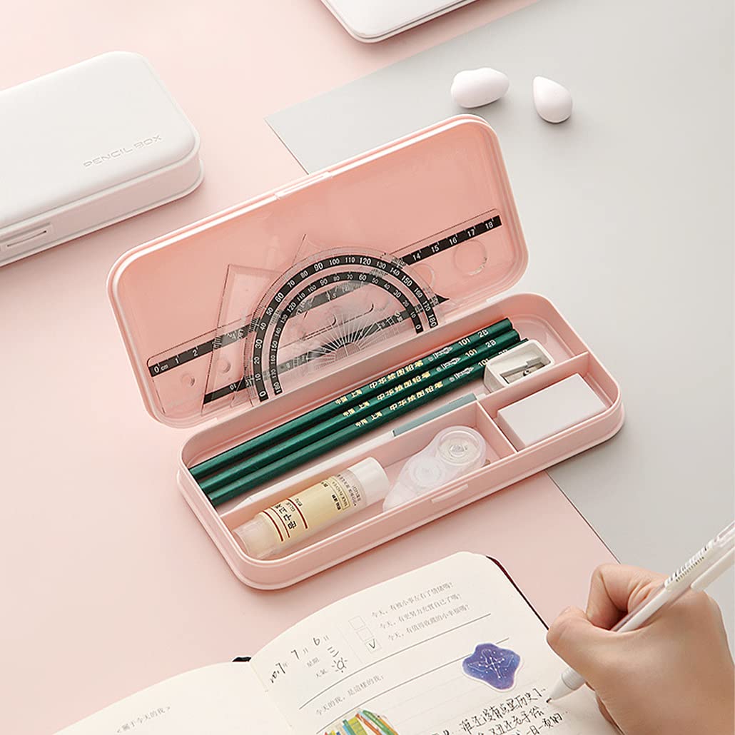 【送料無料】KyeeaDIY 筆箱2セット シンプル ピンクと空色 鉛筆ケース ペン収納 プレゼント 小学生 かわいい ペンケース 筆入れ (ピンク+空色) plays23-12014768 PLAYS REGAL サンプル画像3