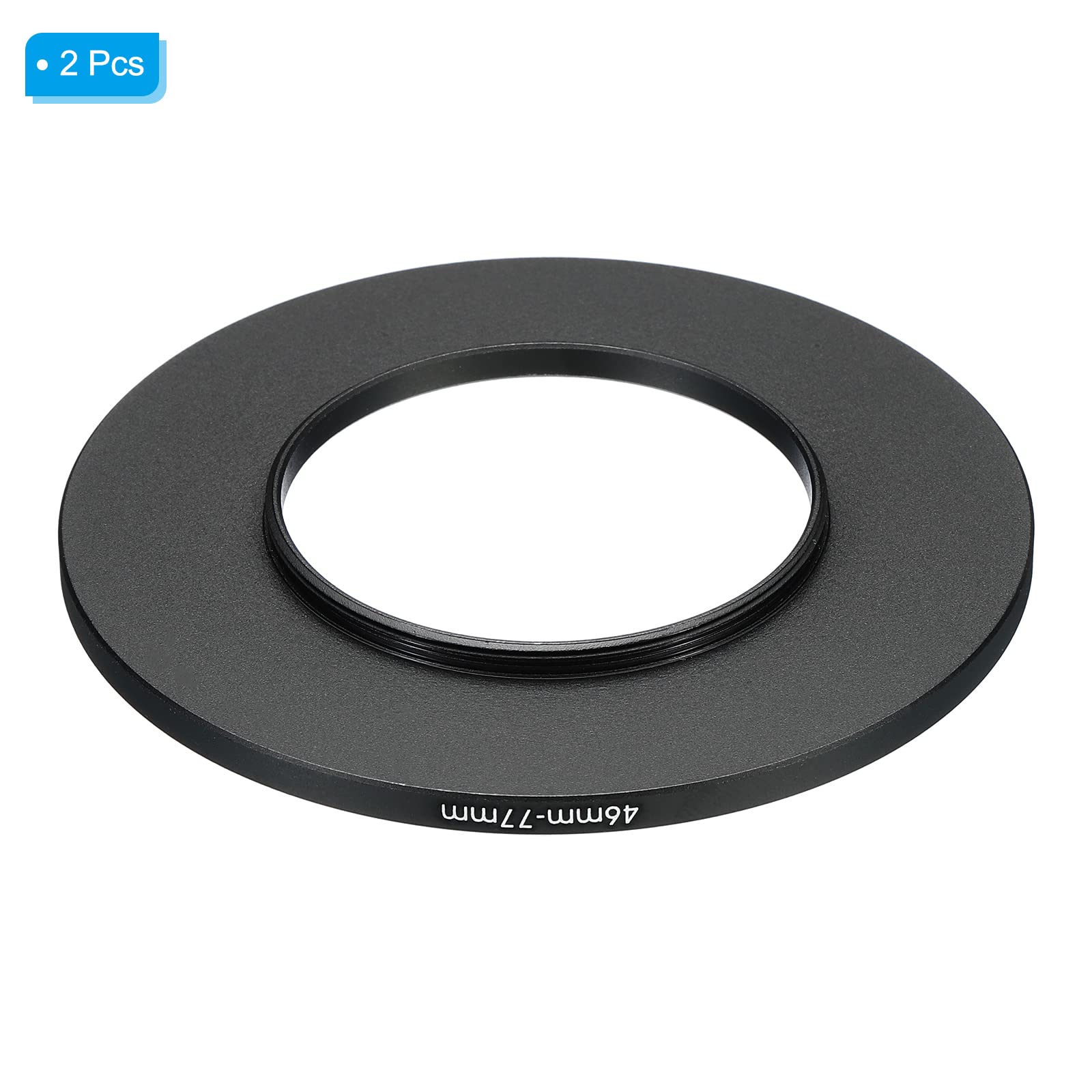 【送料無料】PATIKIL 46 mm-77 mm 金属ステップアップリング 2個 カメラレンズフィ...