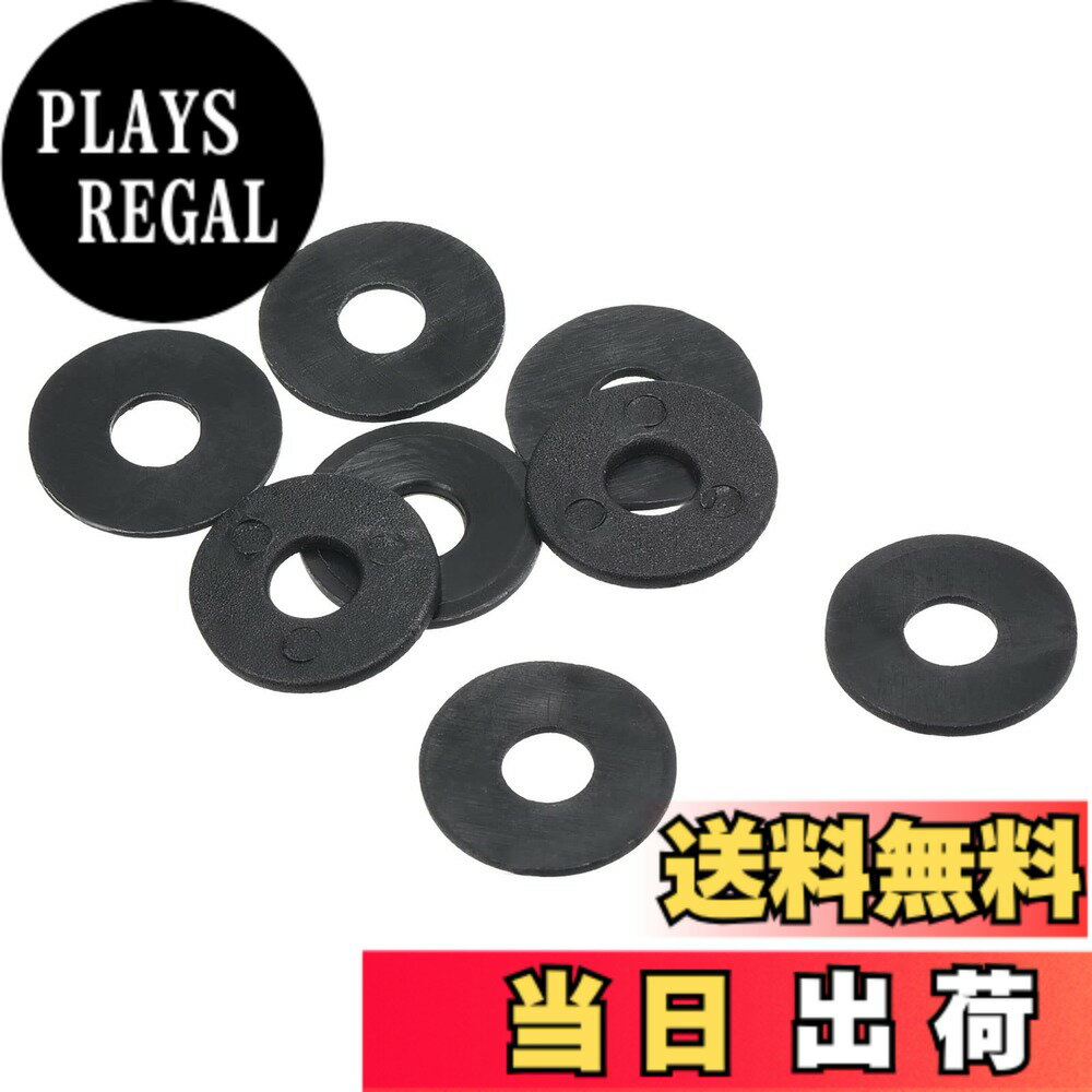樂天商城 - 【送料無料】PATIKIL M5 ナイロンフラットワッシャー 8パック入り 5mm内径 15mm外径 1mm厚さ シールスペーサーガスケットリング 蛇口パイプ 水道ホース ファスナーボルト用 黒