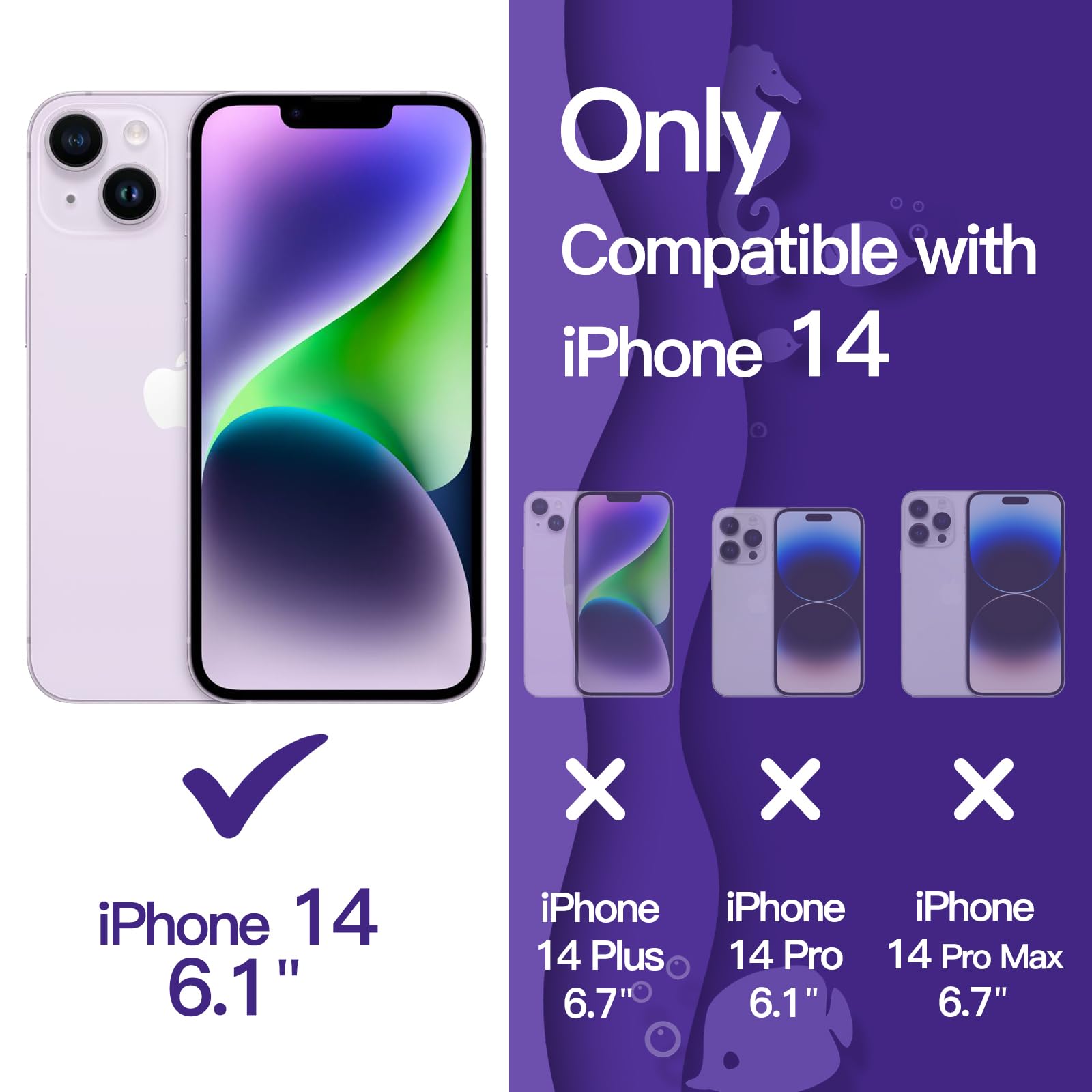 【送料無料】JETech iPhone 14 6.1インチ用 かわいい ケース 波状フレーム うねう...