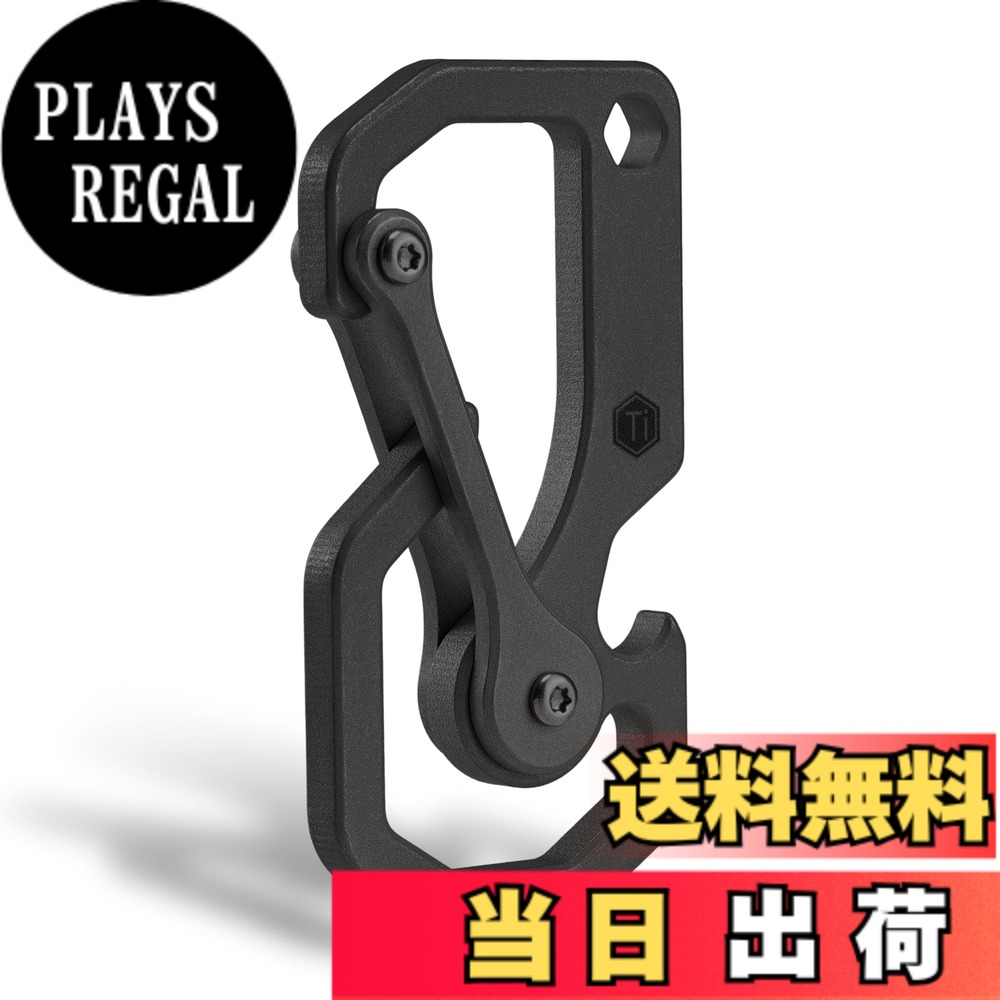 商品情報商品の説明KU06：全長60mm、幅31mm、厚さ4mmで、手に持ちやすいサイズです。Ti-6al-4v チタン合金素材で、頑丈な強度と耐久性を提供します。3 in 1機能：カラビナキーホルダー、栓抜き、4mm六角ドライバーとして使用でき、時間と労力を節約するツールです。主な仕様 【タフクオリティ】フルチタン合金からCNC加工され、腐食や錆びがなく、さらに、優れたサンドブラストとストーンウォッシュ加工により、この機能的なカラビナはユニークで優れた製品に仕上がっています。KU06全長60mm、幅31mm、厚さ4mmで、手に持ちやすいサイズです【3 in 1機能】多機能キーホルダークリップは、栓抜き、4mm六角ドライバーとして使用することができます。 キャンプ中にビール瓶やカクテルボトルを開け、使用後はバッグに簡単に取り付けることができます【クイック＆スマート 】片手で簡単に操作できるスムーズな自動開閉ドア、従来のコイルスプリングを使用せず、より耐久性の高い構造です【便利＆多機能】このクイックリリースキーチェーンマルチツールは、ズボンのループやバックパックなどに簡単に取り付けることができます。 鍵や懐中電灯、フォールディングナイフなどを上手に整理することができます【 様々なシーンに対応 】このキーホルダーツールは、ミニマリストの職人技で設計されており、狩猟、ハイキング、キャンプに最適で、毎日使いやすく、バックパックバッグにぶら下げて持ち運ぶことができます。 また、男性だけでなく女性へのプレゼントにも最適です