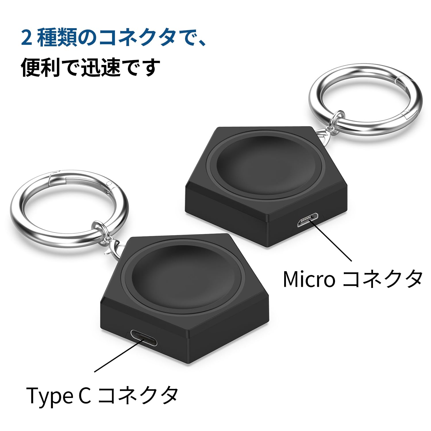 【送料無料】[RuenTech]適用 Samsung Galaxy Watch Ultra/Watch 8 Classic/8/7/FE6/6 classic/5/5 Pro/ 4/ 4/4 Classic/3/Active 2用充電器 Type-C/Micro USB 携帯に便利 サムスンウォッチ充電器汎用 1つ 磁気吸引 旅行用 便利性 (ブラック) plays23-10672325 PLAYS REGAL サンプル画像3