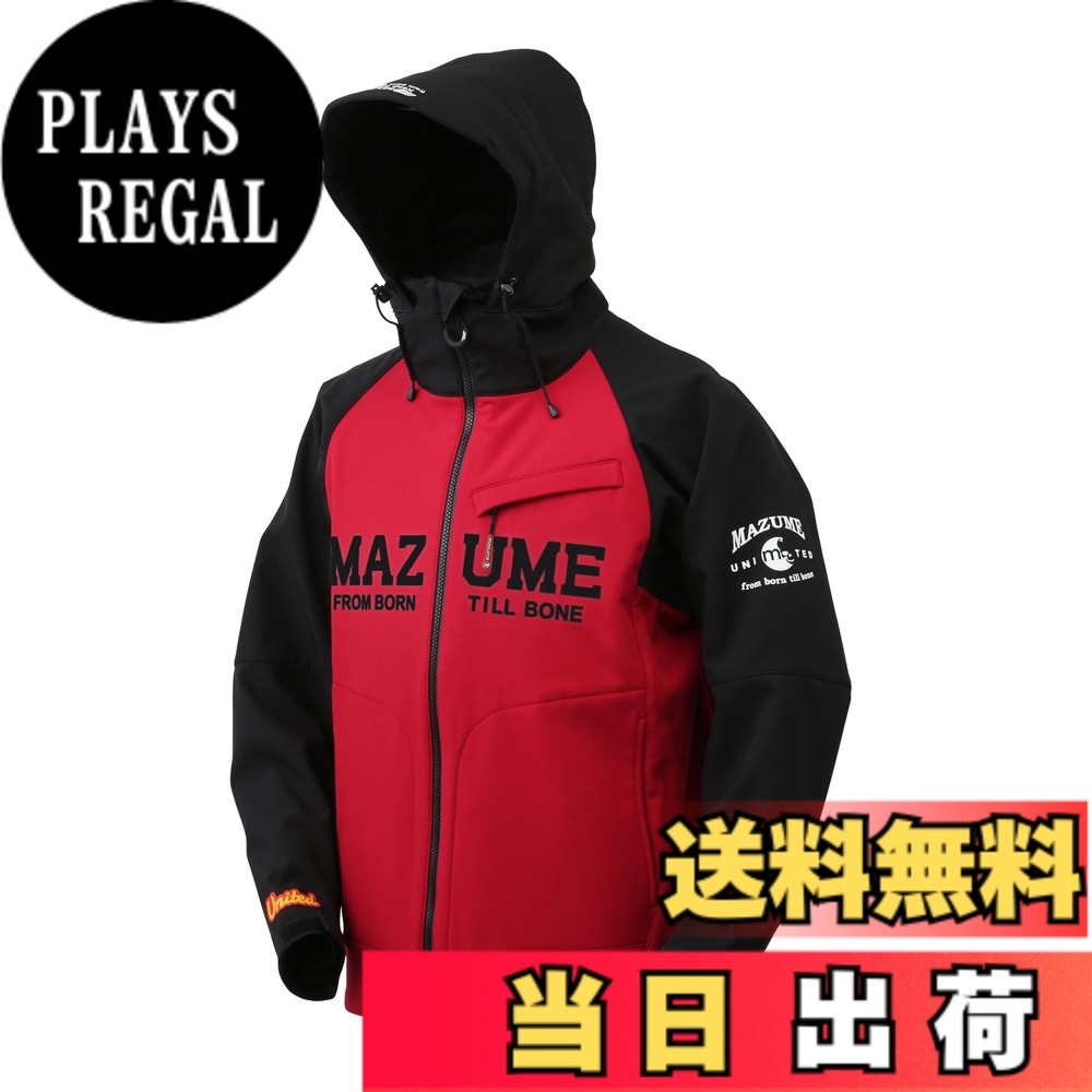 Rakuten - 【送料無料】mazume ウインドカットジャケット ダブルトーン MZFW-728-08 ブラックxレッド L