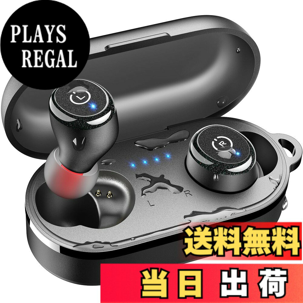 【送料無料】TOZO T10 イヤホン bluetooth ワイヤレスイヤホン 中低音域 暖色系音質 小型軽量 マイク付き 通話時ENC ノイズキャンセリング カスタムEQ アプリ対応 IPX8相当の防水性能 最大約55時間の連続再生 ぶるーとゅーす イヤフォン USB-C急速充電 ワイヤレス充電 カ