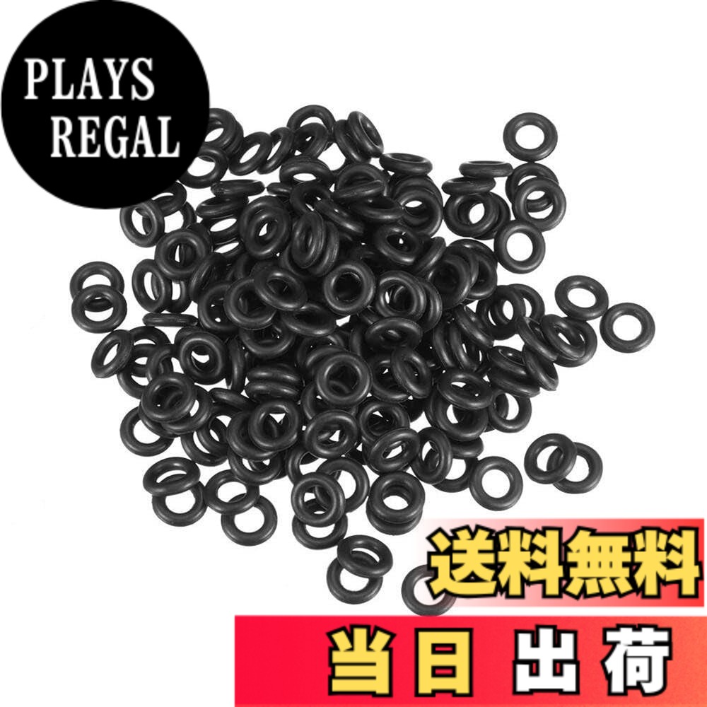 【送料無料】LOYELEY ニトリルゴムOリング Oリング 外径7mm 内径3mm 幅2mm 200個入...