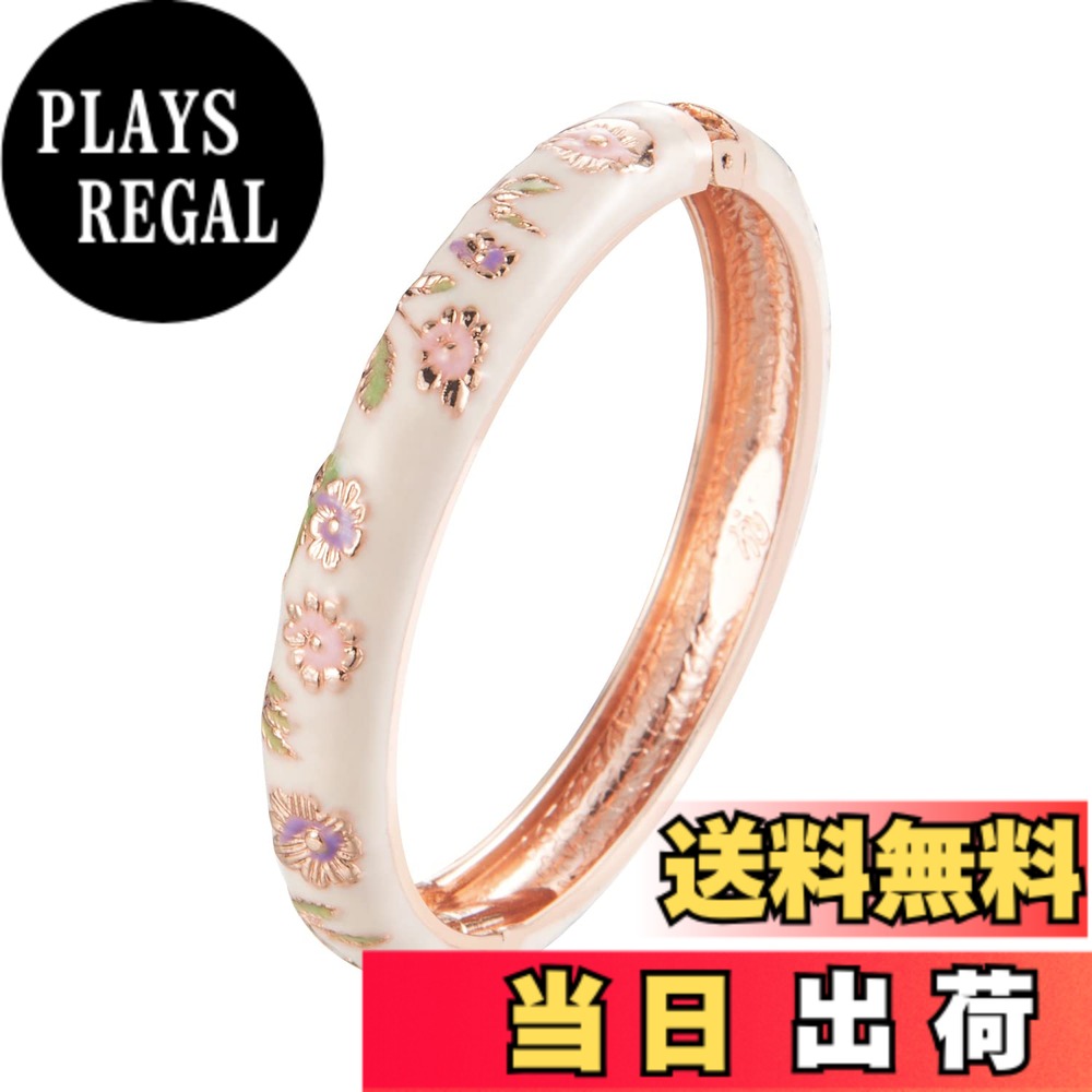 【送料無料】[wynameleri] 上品なレディースバングル 七宝焼工芸 シンプル ファセット加工 幸運を運ぶ 腕輪 おしゃれなブレスレット