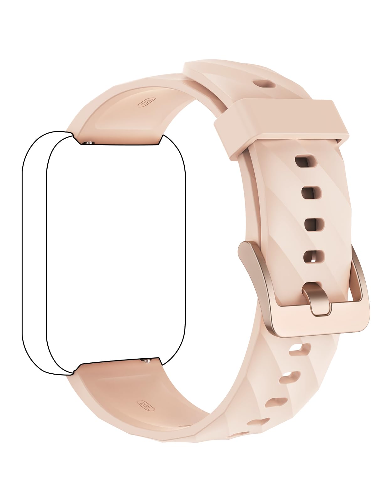 【送料無料】Dakofied スマートウォッチ交換用バンドストラップ 22mm (ピンク) plays23-10484529 PLAYS REGAL サンプル画像2