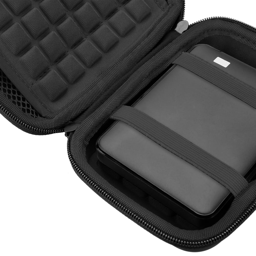 【送料無料】Lacdo 耐衝撃性のハードドライブキャリングケース にとって Canvio Basics Advance/Canvio Gaming Flex、Seagate Expansion/One Touch 1TB 2TB 3TB 4TBポータブル外付けハードドライブ2.5インチHDDトラベルバッグ、黒+黒 plays23-10706256 PLAYS REGAL サンプル画像3