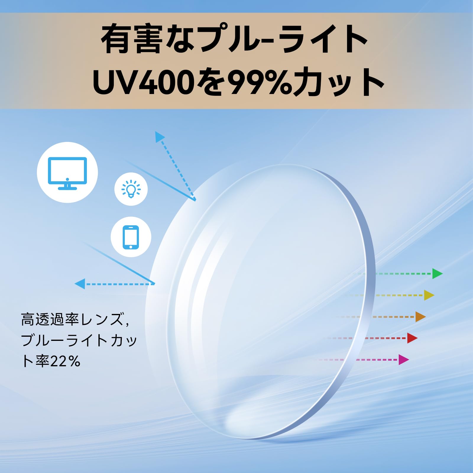 【送料無料】[Dollger] ブルーライトカット TR90 調光メガネ 変色 パソコン用 伊達...
