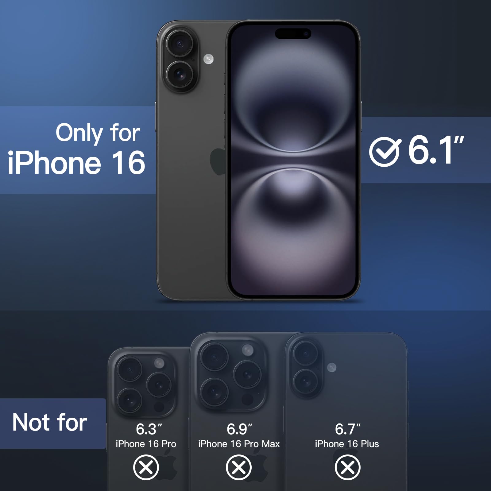 【送料無料】JETech iPhone 16 6.1インチ用 マットケース 耐衝撃性ミリタリーグレ...