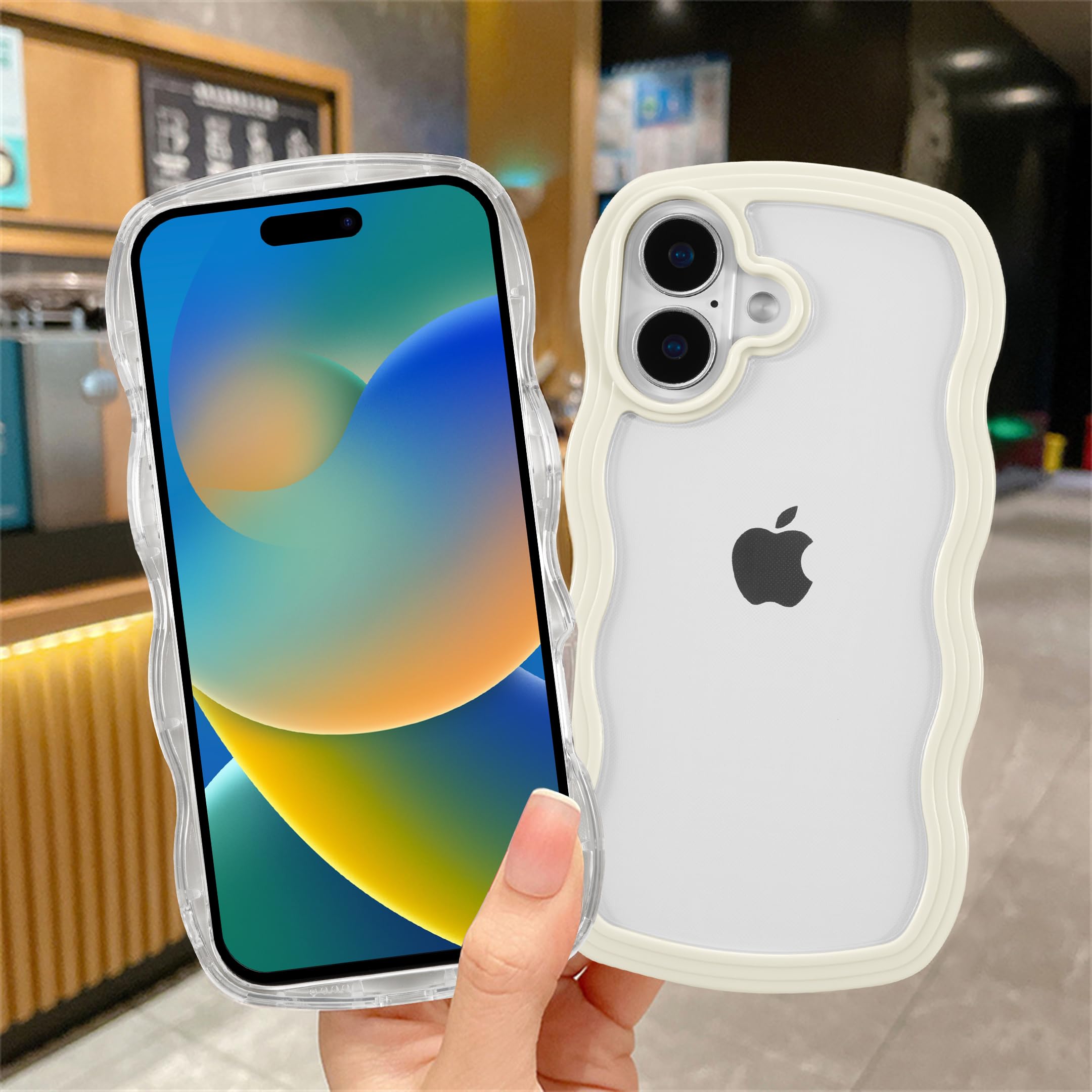 QLTYPRI iPhone 16 Plus ケース クリア TPUカバー おしゃれ 韓国 可愛い 透明 薄型 軽量 耐衝撃 ス plays23-10764657 PLAYS REGAL サンプル画像2