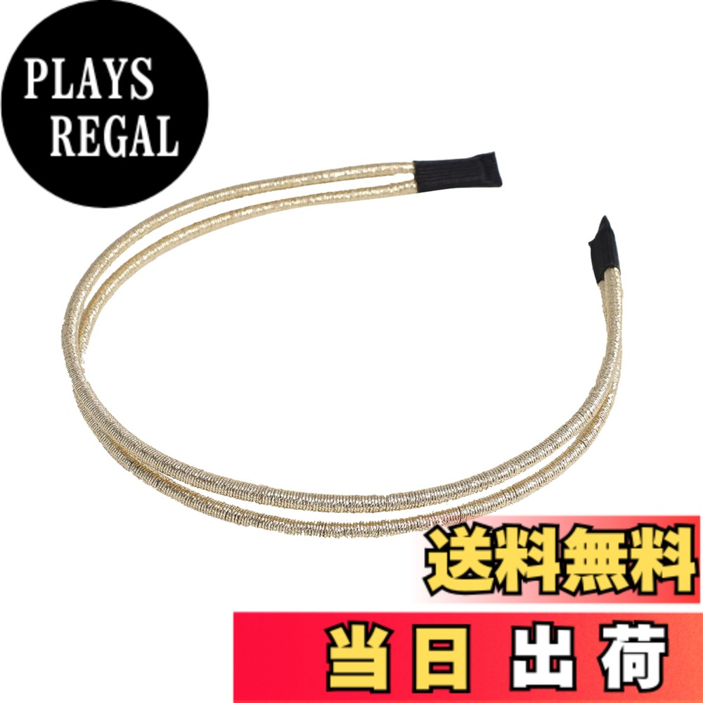 【送料無料】EZ PEACH カチューシャ シンプル リボン パール キラキラと輝 ラインストーン ヘッドアクセ ヘア デイリー ヘアアクセサリー カチューシャ パールカチューシャ 可愛い 前髪 髪留め 髪飾り 結婚式 発表会 入学式 (Gold)