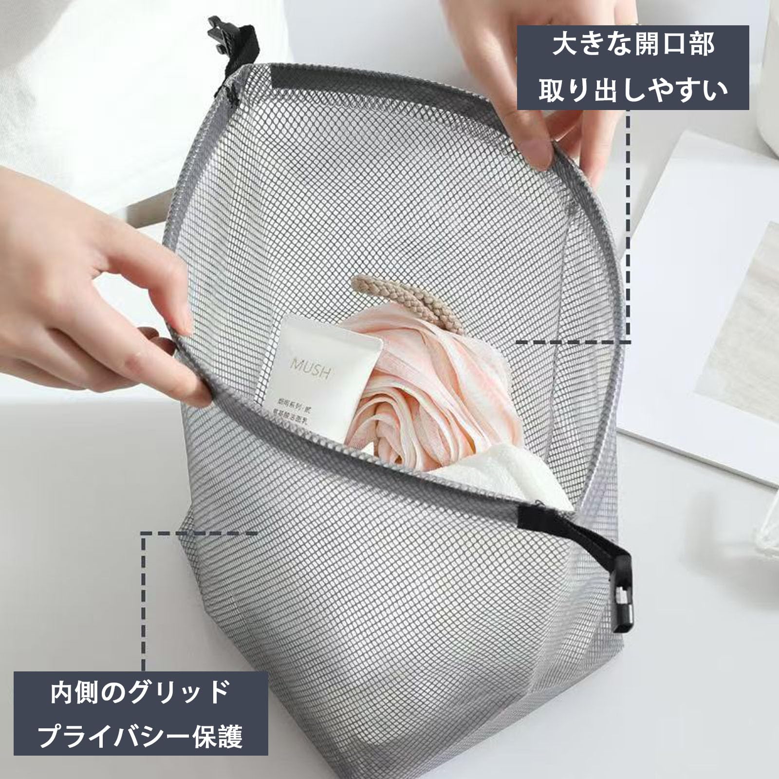 【送料無料】プールバッ グ 大容量 超軽量 防水バ ッグ 折りたたみ スタッフバ ッグ 防水 肩ひもなし ウォータープルーフバッ グ 温泉 海水浴 釣り ビーチ 水泳 旅行 便利(グレー) plays23-11868550 PLAYS REGAL サンプル画像3