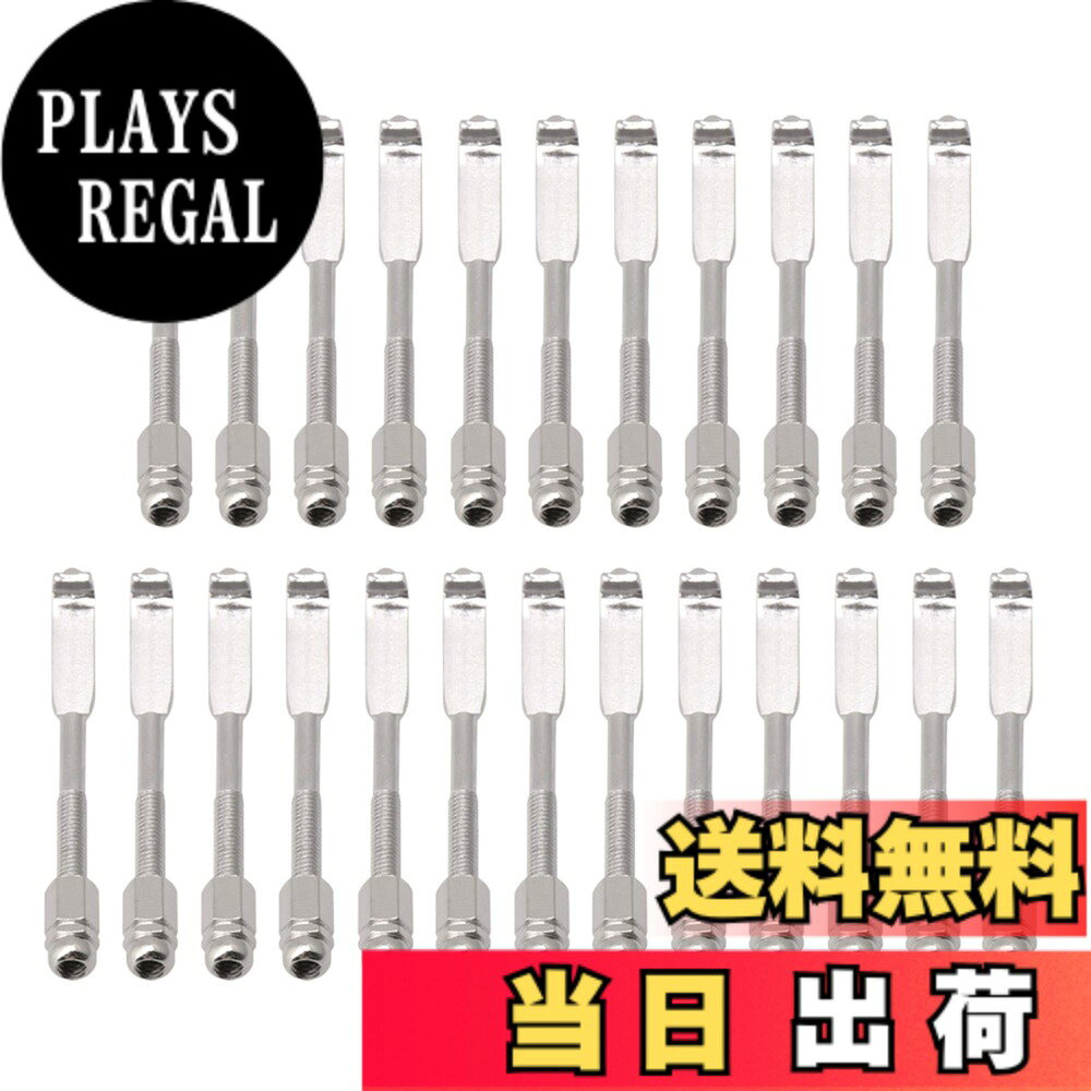 Yibuy 24伝統的なバンジョーフラットフック サイズ：54x6mm / 2.12x0.23 "（LxW）スレッド：20mm / 0.78 "