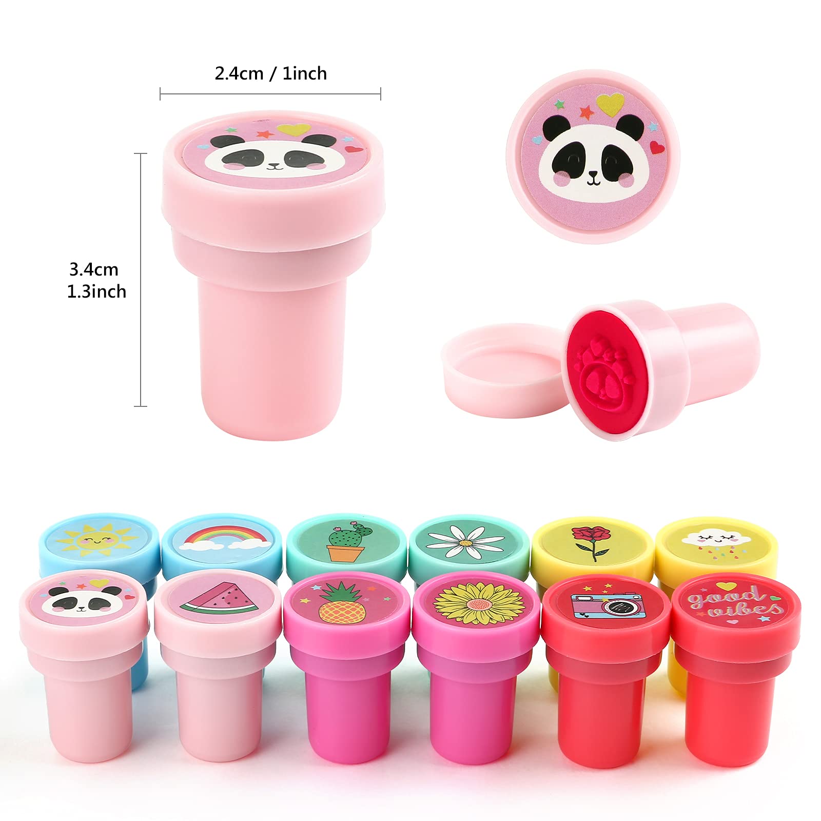 【送料無料】Kesote スタンプ かわいい 女の子 26個セット 景品 おもちゃ 縁日 夏...