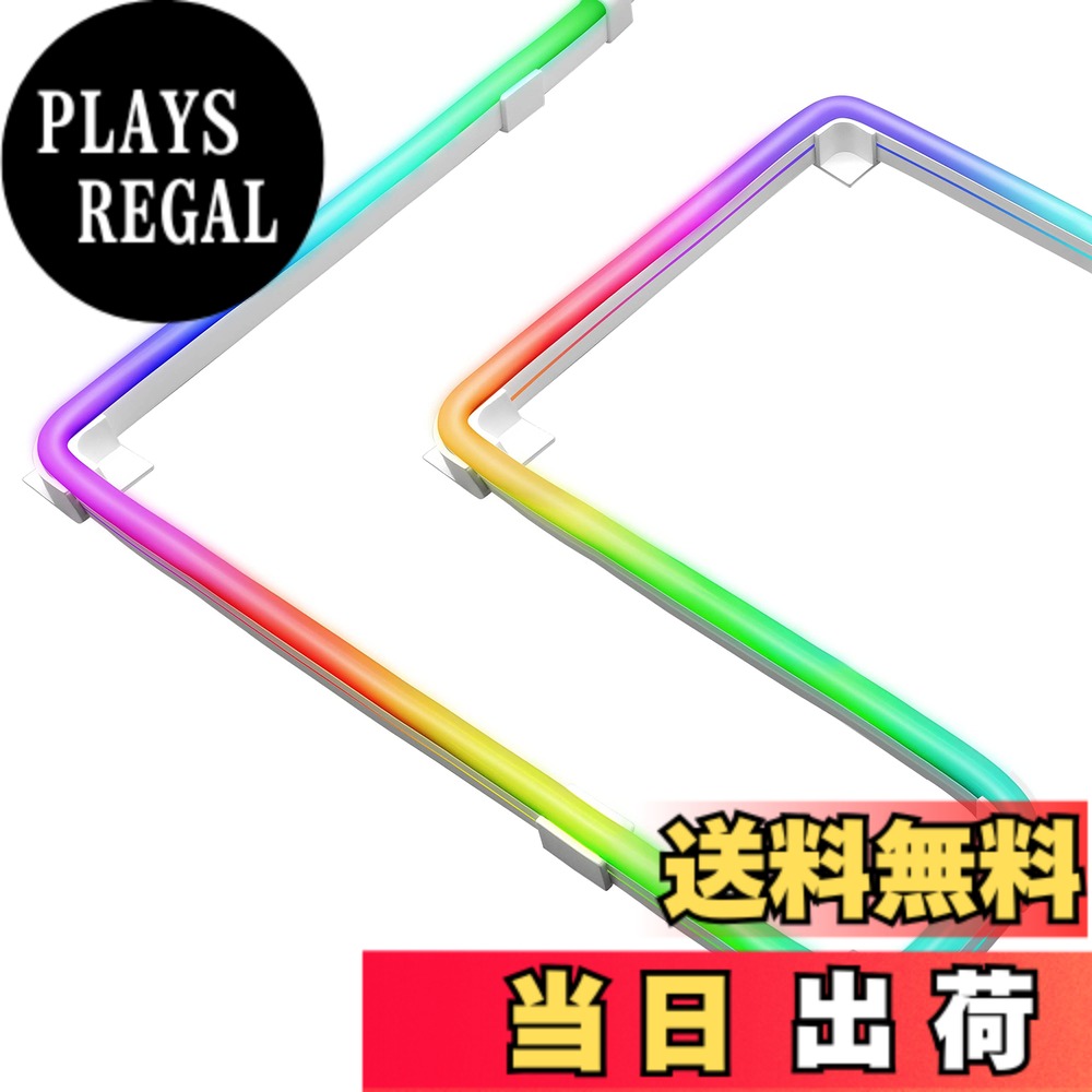 EZDIY-FAB 新しい アドレス指定可能な5V 3PIN RGB LEDストリップ 1m LEDテープライト 滑らかなライトバーと3種類の取り付けクリップ PCコンピューターケース用(Aura Sync、Mystic Light、Polychrome RGBに対応) -アップグレードバージョン