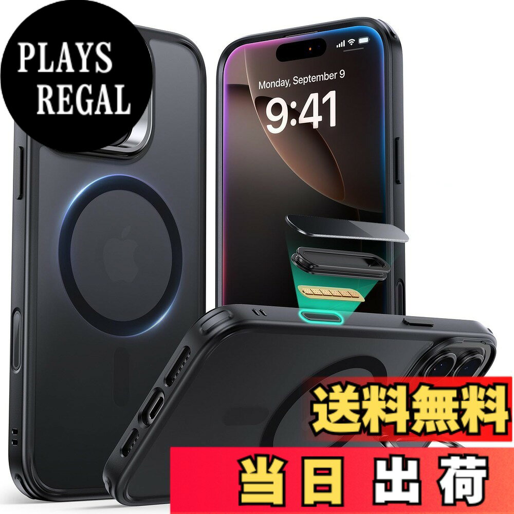 商品情報商品の説明主な仕様 【互換性】：iPhone 16 Pro Max 専用。スピーカーとポートの精密なカットアウト、イージープレスボタンにより、完全な機能性を維持します【より強力な磁気吸着】1,500 gの吸着力を持つ強力な内蔵磁石により、iPhone16 Pro Max ケースは素早く簡単にワンタッチでワイヤレス充電が可能で、MagSafeアクセサリーを確実に吸着します【調節可能な隠れスタンド】折りたたんだときにカメラのフレームに隠れるように配置され、いPhone 16 Pro Max ケースのMagSafeリングを100%妨げず、いつでもどこでも自由に調整でき、安定した角度で動画を視聴できます【長持ち設計】頑丈で耐久性のある亜鉛合金により、いPhone16promaxケースはいつでも新品のような輝きを維持。ヒンジは3,000 回以上の使用後も強度が維持されること実験済み【米軍MIL規格の保護】衝撃吸収エアガードコーナーと隆起したスクリーンエッジ、いPhone 16 Pro Max ケース のカメラガードの組み合わせにより、落下、衝突、傷から保護します包括的なカスタマーサポート：詳細なセットアップビデオ、FAQ、12ヶ月の包括的な保護プラン、無制限サポート、個別ヘルプ