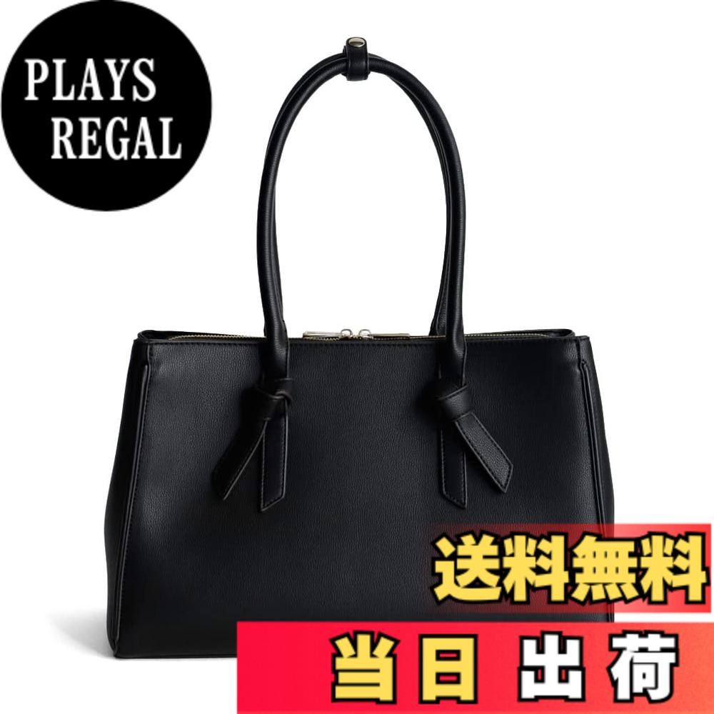 【送料無料】[Gratante] グラタンテ リボンハンドル 2way ショルダートート レディース トートバック abb-g0042 色：ブラック、サイズ：M plays23-11475026 PLAYS REGAL パッケージ画像