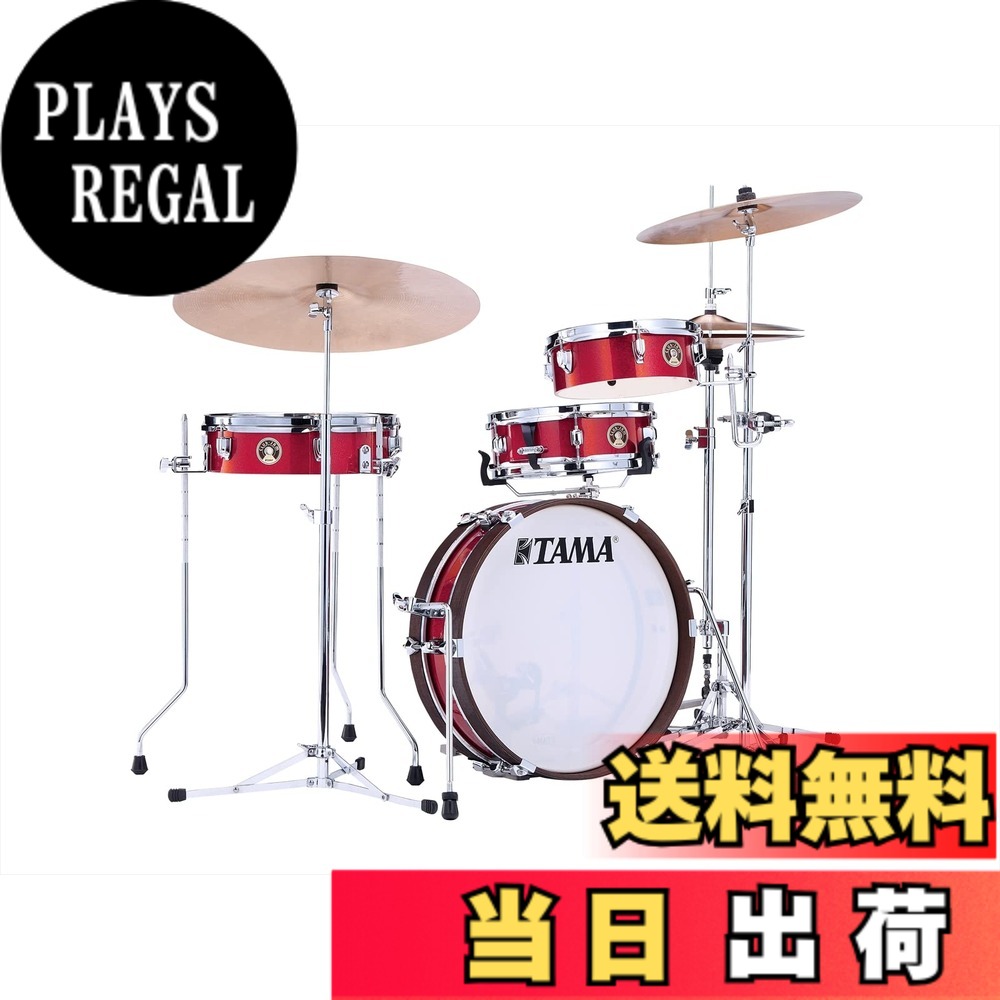 商品情報商品の説明商品紹介 いつ、どこにでも持ち出せる気軽さと、本気のライブにも使えるサウンドがひとつになったドラムキット。それがClub-JAM Pancakeです。 それを実現するのは、Club-JAMシリーズの中で最軽量かつミニマムなサイズ感。そして、ジャムセッションや自宅でのレコーディングなど、気軽ながらも本気で叩き込むことができる本格的サウンドです。 3.5“深さのタムタムとフロアタム、4”深さのスネアドラムとバスドラム、この超浅胴シェルのおかげで、たった一つのバッグ（別売）に収納できるので簡単に持ち運ぶことができます。 シングルヘッドのタム類はアタックを強調したクラッキーかつ温かみのあるサウンドを奏で、ダブルヘッドのスネアドラムやバスドラムはキレのあるスナッピーサウンドや低音のしっかりとしたバスドラムサウンドを生み出します。 【キット内容】 ○18"x4" Bass Drumx1 ○10"x3.5" Tom Tomx1 ○13"x3.5" Floor Tomx1 ○12"x4" Snare Drumx1 ○シングルタムアタッチメントx1 ※セットに使われているドラムの単品販売はございません。ご了承ください。 ▲スタンド類、シンバル類、ドラムペダルは付属しません。別売です。 ■別売オプション：ドラムバッグDSS48LJP、ハードウェアキットHC4FB ご注意（免責）＞必ずお読みください シンバルスタンド、スネアスタンド、ハイハットスタンド、シンバル類、ドラムペダル、ドラムスローンなどはすべて別売です。ドラム単品での販売はありません。主な仕様 TAMA Club-JAMシリーズの中で最軽量且つミニマムなサイズ感を持ちながら、本気で叩き込むことができるドラムキットセット内容： ●18"x4" Bass Drum x1 ●10"x3.5" Tom Tom x1 ●13"x3.5" Floor Tom x1 ●12"x4" Snare Drum x1 ●シングルタムアタッチメント x1br別売りの専用バッグセットに収納することで簡単に持ち運ぶことができます写真のシンバル、ハードウェア(タムアタッチメントを除く)はキット内容に含まれません