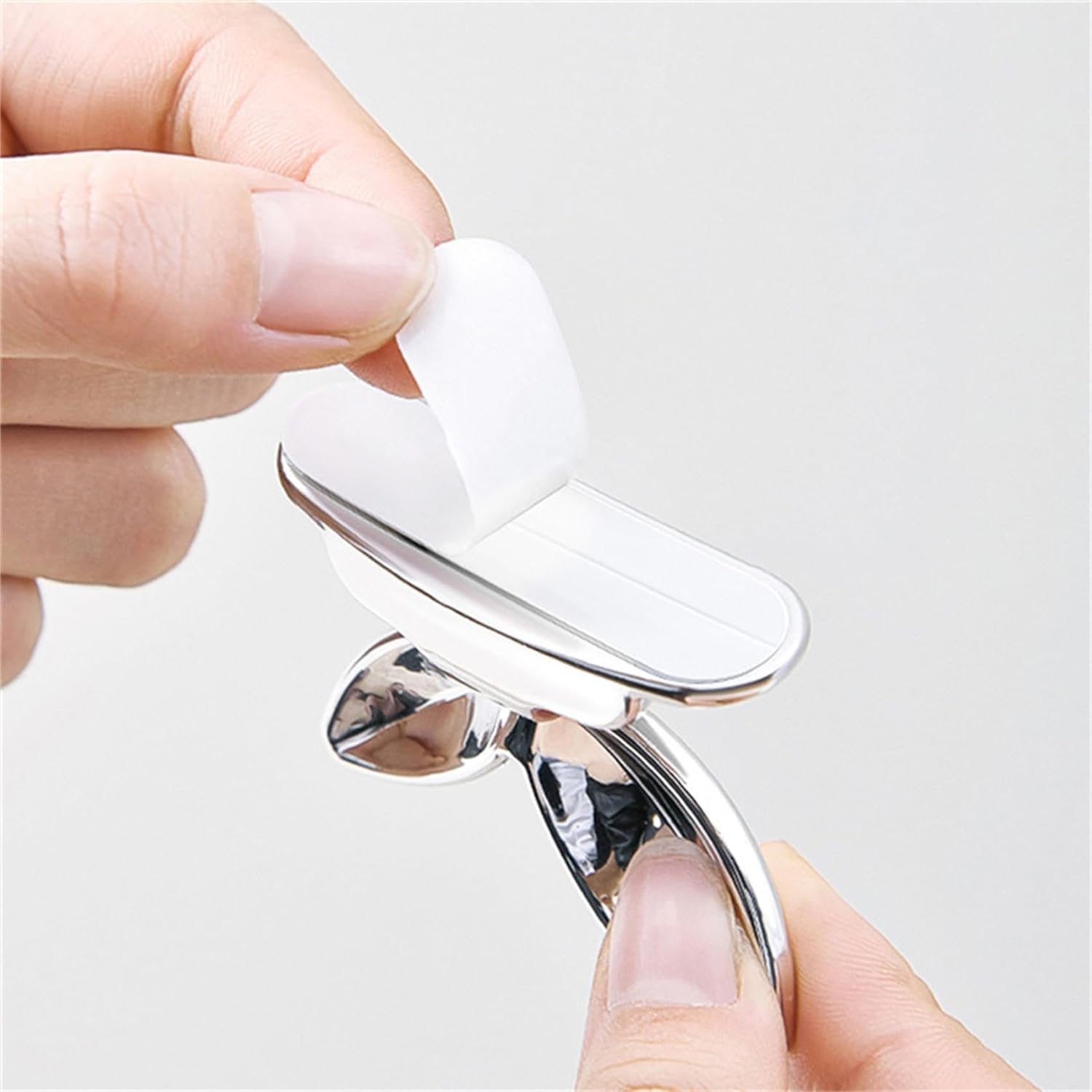 【送料無料】シルバー トイレシートカバーリフター 葉っぱ 便座ハンドル 便座の持ち手 便利 粘着性 旅行 ホーム バスルーム トイレシートリフター 色：シルバー、サイズ：1 plays23-12144516 PLAYS REGAL サンプル画像3