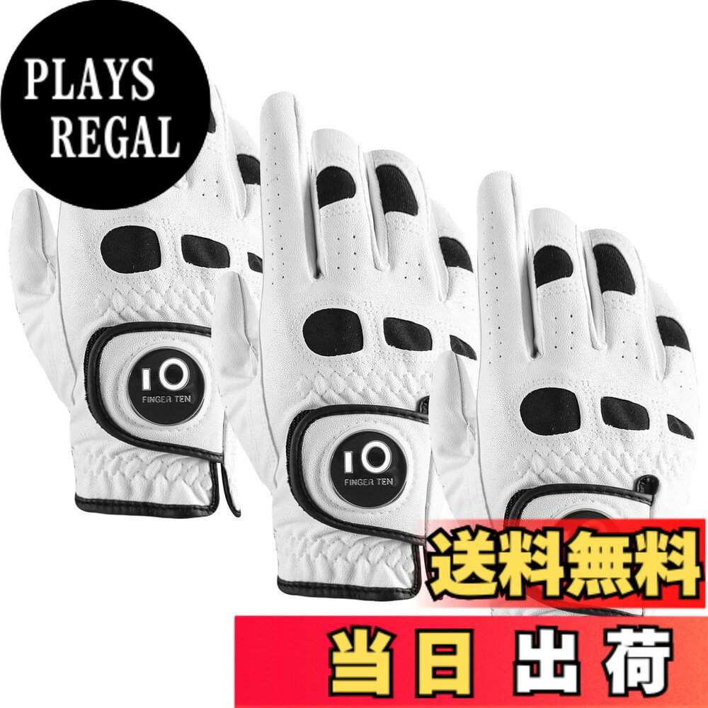 商品情報商品の説明主な仕様 P1.優れた素材の組み合わせ：天然皮革と合成皮革の組み合わせで、優れたフィット感と高耐久性を実現。天然皮革は高級感のある触感と優れたグリップ感を提供し、合成皮革は耐久性と性能を向上させます。brP2.強力グリップ:しっとりとした合成皮革と羊革で、強力なグリップ力を発揮。伸縮性のある素材により、幅広い動きが可能で、長時間のラウンド中の疲れを軽減します。brP3.優れた通気性:穿孔デザインにより空気が循環し、汗の溜まりを防ぎ、暑くて湿度の高い状況下でもしっかりとグリップできます。手を涼しく乾燥した状態に保ちます。brP4.優れたフィット感:柔らかく伸縮性に優れた合成皮革とニット素材の採用で、グリップ時の手にフィット。素材の組み合わせにより、適切な摩擦力が得られ、スイング中に手がしっかりとクラブに固定されます。滑りをなくし、より正確なショットを実現しましょう。brP5.FINGER TENは、より良いスポーツ品を提供することで、スポーツシーンを支えていくことはもちろん、 スポーツの価値を活用した商品やサービスを開発し、日常生活にもその価値を積極的に広めていきます。また、商品について何か質問や問題があれば、いつでも遠慮なくご連絡ください。