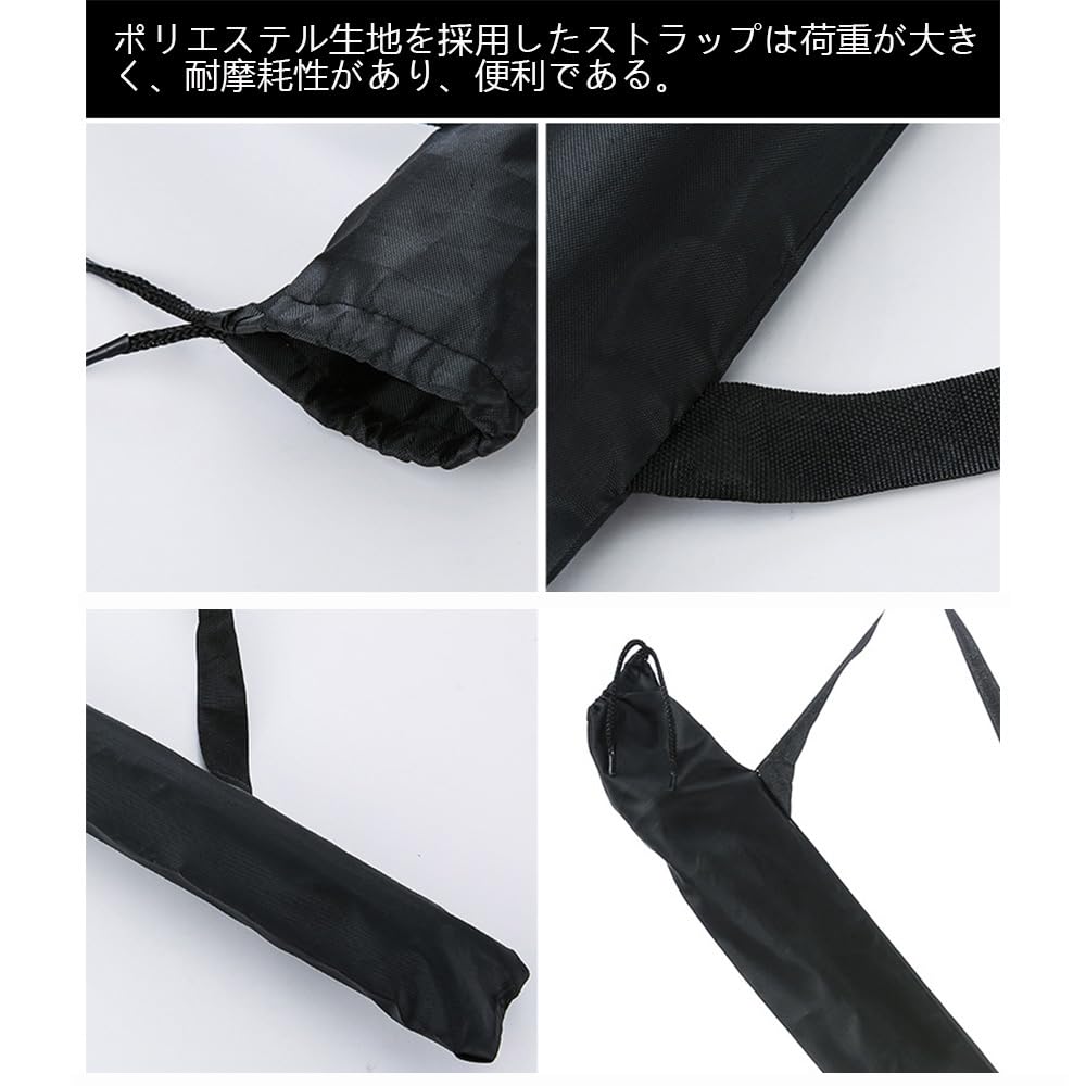 PLAYS REGALの【送料無料】YJRUNFU バットケース 2枚セット バット 薄手 耐久性 簡易 バット袋 持ち運び 子ども 部活 スポーツトレーニング 野球愛好家用 長さ90cm （ブラック） 色：ブラック、サイズ：90*10cm｜アングル3