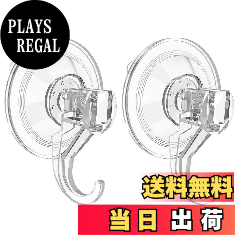 商品情報商品の説明主な仕様 【セット内容】 サイズ：68*84mm 材質：PVC 耐荷重：5kg カラーからー:透明とうめいと セット内容：吸盤フック*2個, 模様のあるタイル、壁紙、木など凹凸のある表面には貼らないでください【脱落しにくい】 ダメージフリー:ドリル、ネジ、穴、接着剤、すべて不要。 強力吸盤は真空吸着の原理を採用しており、落ちることなく壁にしっかりと取り付けることができます。 壁との接触面が大きいほど吸着力が強くなり、安定して壁から落ちにくくなります。【優れた耐水性】 吸盤 フックはPVC素材を使用しており、耐久性に優れ、水に濡れても安心です。防水性に優れ、湿気の多い浴室でも安心して使える防水吸盤フックです。 接着場所を変える場合は、お湯に浸して乾かせば何度でも使用できるので、使いやすい商品です。【繰り返し使用可能】 取り付け手順は非常に簡単で、壁に穴を開けたり接着剤を塗布したりする必要はなく、壁をきれいに拭き、吸盤を押し付けてフックを押すだけです。 壁を傷つける心配がなく、簡単に分解できます。使用前に洗って乾燥させることができます。【適用範囲】 この吸盤フックは、バスルームに吊り下げてバスアメニティを掛けるだけではありません。 キッチンや寝室など他の部屋に吊るして他の雑貨を掛けることもできます。家のどこにでも吊るすことができ、非常に便利です。
