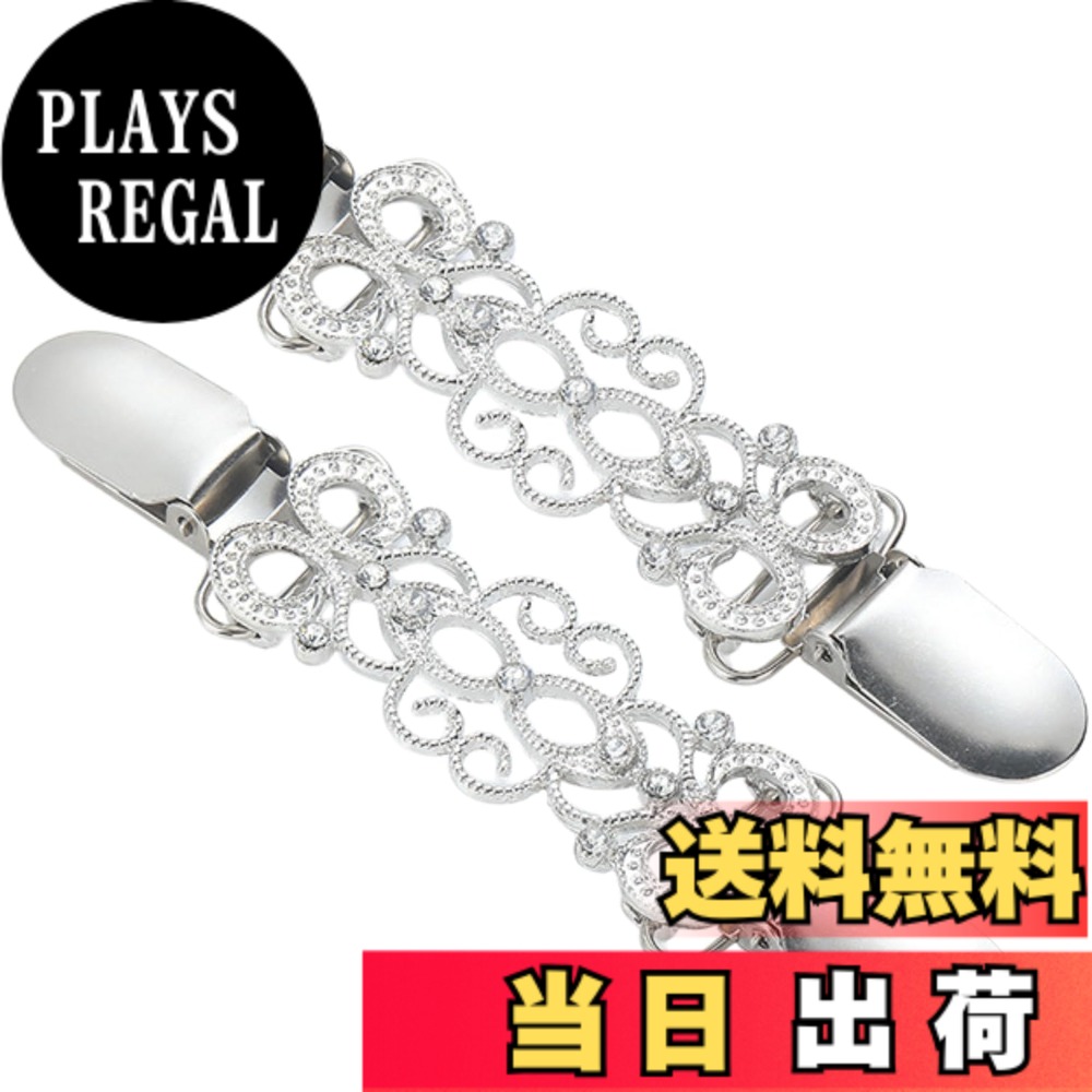 【送料無料】MagZen ストールクリップ／シンチクリップ 2個セット レディース レトロ ヴィンテージ 結婚式 パーティ…