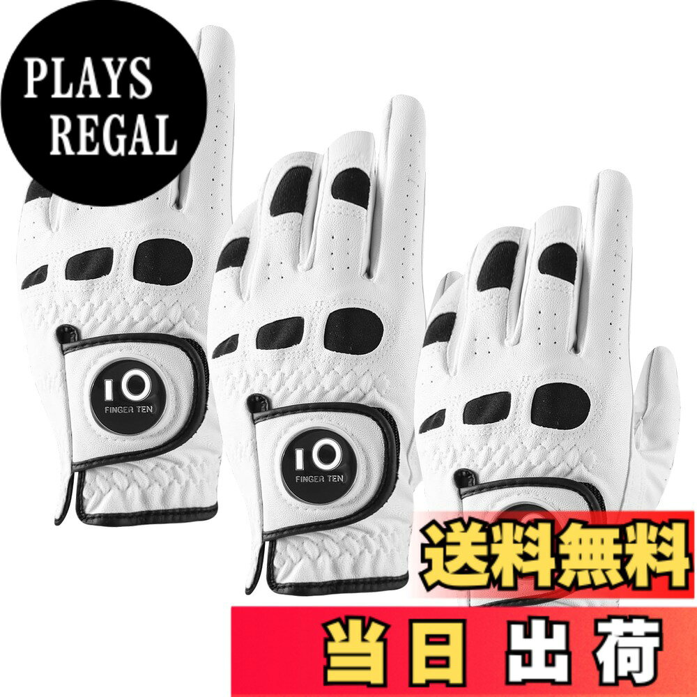 商品情報商品の説明主な仕様 P1.優れた素材の組み合わせ：天然皮革と合成皮革の組み合わせで、優れたフィット感と高耐久性を実現。天然皮革は高級感のある触感と優れたグリップ感を提供し、合成皮革は耐久性と性能を向上させます。brP2.強力グリップ:しっとりとした合成皮革と羊革で、強力なグリップ力を発揮。伸縮性のある素材により、幅広い動きが可能で、長時間のラウンド中の疲れを軽減します。brP3.優れた通気性:穿孔デザインにより空気が循環し、汗の溜まりを防ぎ、暑くて湿度の高い状況下でもしっかりとグリップできます。手を涼しく乾燥した状態に保ちます。brP4.優れたフィット感:柔らかく伸縮性に優れた合成皮革とニット素材の採用で、グリップ時の手にフィット。素材の組み合わせにより、適切な摩擦力が得られ、スイング中に手がしっかりとクラブに固定されます。滑りをなくし、より正確なショットを実現しましょう。brP5.FINGER TENは、より良いスポーツ品を提供することで、スポーツシーンを支えていくことはもちろん、 スポーツの価値を活用した商品やサービスを開発し、日常生活にもその価値を積極的に広めていきます。また、商品について何か質問や問題があれば、いつでも遠慮なくご連絡ください。