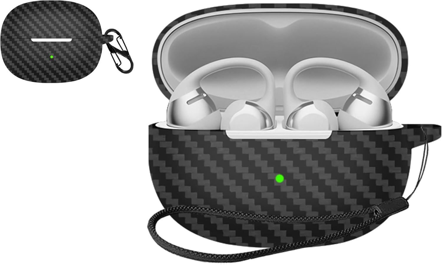 JIAYJP For JBL Sense Pro 用 ケース カバー 色：ブラック、サイズ：EarFun Air 2