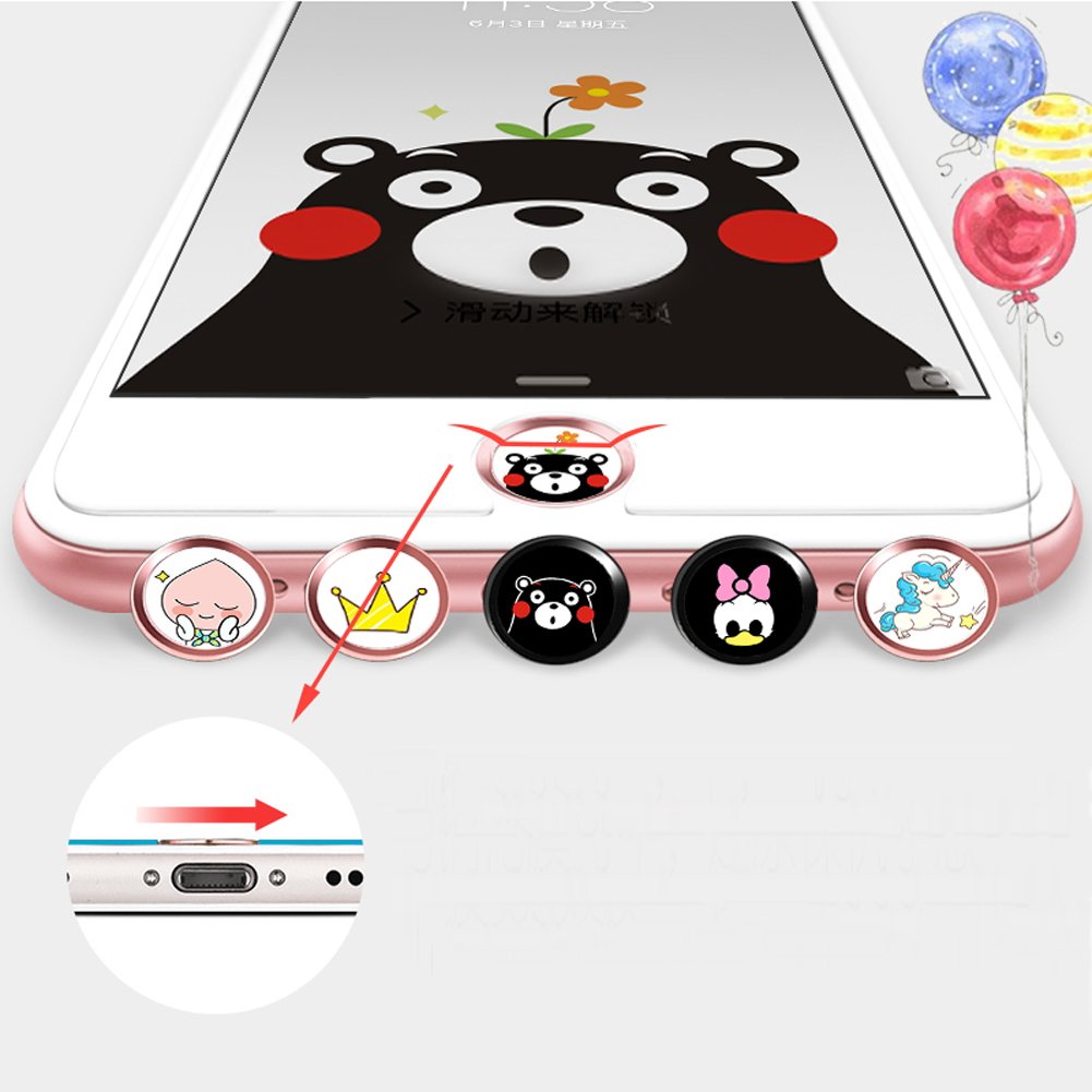 PLAYS REGALの【送料無料】ホームボタンシール Sakula 指紋認証可能 iPhone8 iPhone8 Plus iPhone7 iPhone7 Plus iPhone6s iPhone6 Plus iPhone5s iPad miniなど対応 ホームボタンシール 色：レッド｜アングル3