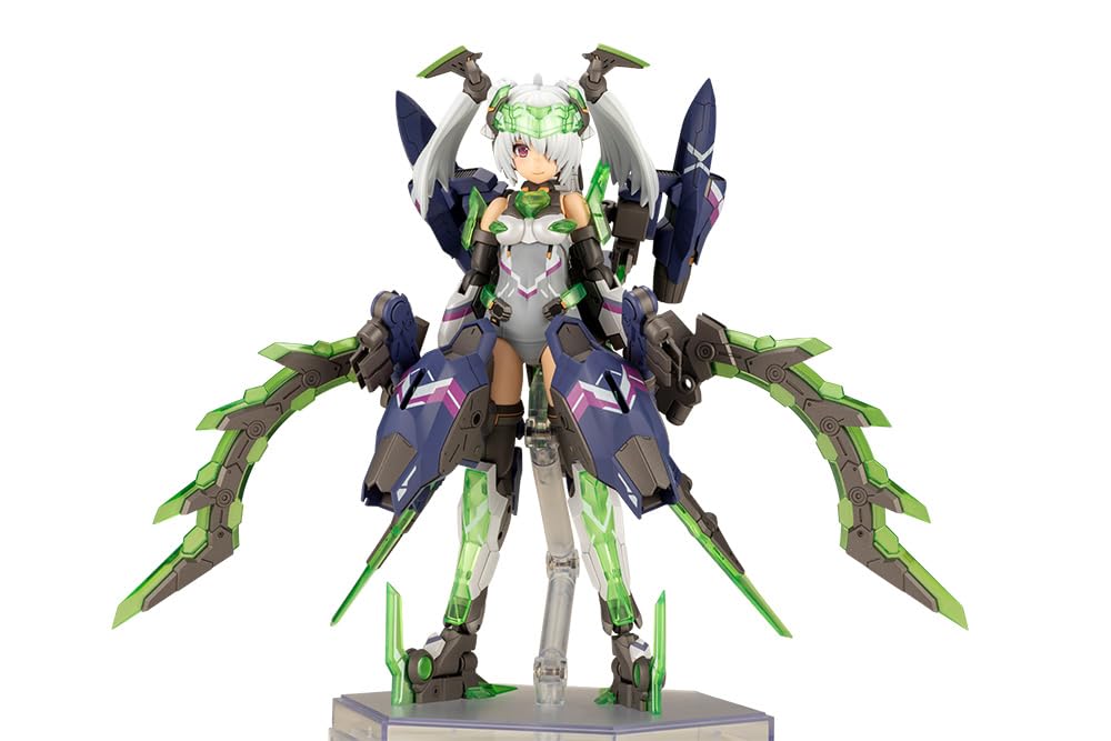 商品情報商品の説明商品紹介 コトブキヤ オリジナルロボットコンテンツ「フレームアームズ」のスピンオフシリーズ「フレームアームズ・ガール」最新作は「フレズヴェルク＝コルニクス」! 木下ともたけ氏デザインによる可変フレームアームズ「フレズヴェルク」を、駒都えーじ氏が美少女化したイラストをもとに立体化したフレームアームズ・ガール「フレズヴェルク」。 そのフレズヴェルク・シリーズのバリエーションキットになります。 新規武器「ウイングショーテル」と新規髪型、新規表情パーツが付属し、フレームアームズでの可変機構をリスペクトした3形態の変形が楽しめます。 【商品詳細】 ・コルニクスの特徴である新規武器「ウイングショーテル」が新規金型で付属。 ・ウイング部が新規武器「ウイングショーテル」となることで、飛行形態でも新たなシルエットを形成します。 ・ノーマル・モード、アサルト＝クロウ・モード、エアクルーザー・モードの3形態への変形が可能。 ・太ももは引き出し式の関節が新規金型で追加。フレズヴェルクシリーズに互換性があり、可動範囲が広がります。 ・前髪パーツは通常2種、目隠れ（右・左）の4種付属。 ・新規の3種の塗装済み表情パーツ（通常顔、ニヤリ顔、驚き顔）が付属し、組み上げただけでも設定イメージに近い仕上がりになります。 ・塗装済み表情パーツとは異なる表情の未塗装顔パーツが4種付属。（通常顔x2、叫び顔、デカール対応汎用顔） ・特徴的なマーキング、瞳や表情などのデカールが付属。 ・引き出し式の肩関節と上腕部の可動軸により、広範囲な可動を実現。 ・股関節のスライド可動を併用させる事で、広範囲な可動を実現。 ・手首は軸可動の球体関節を採用する事で表情豊かなポージングが可能。 ・PVC製の手首が左右それぞれ5種付属。手首は関節を含め、既存のフレームアームズ・ガールシリーズの手首と組換えが可能です。 ・「ニューフライングベース」が付属。 ・3mm径に対応した2種のグリップが付属。 ・一部差し換えにより、素体状態を再現可能。 ・腕、足に配置された3mm径の穴により既存M.S.Gシリーズ、フレームアームズシリーズの武装の併用が可能。 ・腰後ろの尻尾状パーツは、手に持たせることでキャノンとしても使用できます。 ・尻尾状パーツの左右に付くブレードパーツは、取り外して手持ちの武器としても使用可能。 【フレームアームズ・ガールとは】 フレームアームズ・ガールとは、コトブキヤ オリジナルロボットコンテンツ「フレームアームズ」の各機体を“美少女化”したスピンオフ シリーズになります。 色分けされた成型色、タンポ印刷済みのフェイスパーツにより、塗装せずに組んだだけでも完成します。 フレームアームズの特徴である各部に設けた3mm径の穴とPVC製の手首により、膨大なM.S.Gウェポンユニットシリーズや、フレームアームズシリーズの武器、外装を使用する事が可能。 今後発売予定の各機体との頭部、腕部、脚部等の互換性も確保されており、お客様独自のフレームアームズ・ガールがカスタマイズ可能です。 安全警告 該当なし主な仕様 (C) KOTOBUKIYAbrウイング部が新規武器「ウイングショーテル」となることで、飛行形態でも新たなシルエットを形成します。ノーマル・モード、アサルト=クロウ・モード、エアクルーザー・モードの3形態への変形が可能。太ももは引き出し式の関節が新規金型で追加。フレズヴェルクシリーズに互換性があり、可動範囲が広がります。
