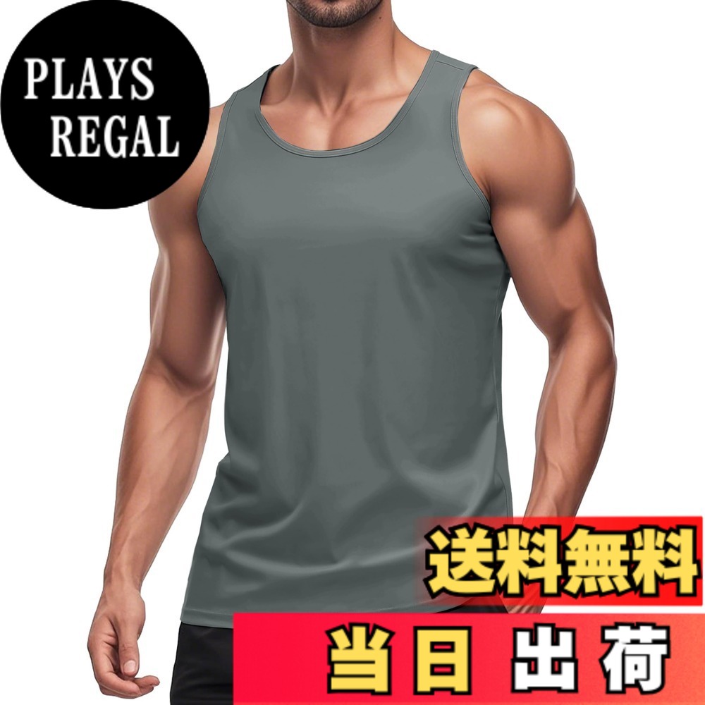 商品情報商品の説明主な仕様 【素材構成】通気性とストレッチ性に優れたポリエステルxスパンデックス混紡生地を採用。軽やかで動きにフィットし、アクティブな動きも快適にサポート。【紫外線対策】UPF50+のUVカット機能付き素材が、肌に有害な紫外線をしっかりガード。アウトドアシーンでも安心の1枚。【ドライ機能】吸汗速乾性のある素材で、汗をかいてもすぐに乾き、ベタつきにくい。暑い季節のワークアウトやジム通いにぴったりです。【自由な動き】クルーネック＆ノースリーブ設計で、肩や腕の動きを妨げず、スムーズに。タグレス仕様で肌へのストレスを軽減し、快適な着心地に。【マルチに活躍】ジム、トレーニング、ランニング、フィットネス、バスケットボールなど様々なスポーツに対応。インナーとしても使いやすく、デイリーにも重宝する一着。