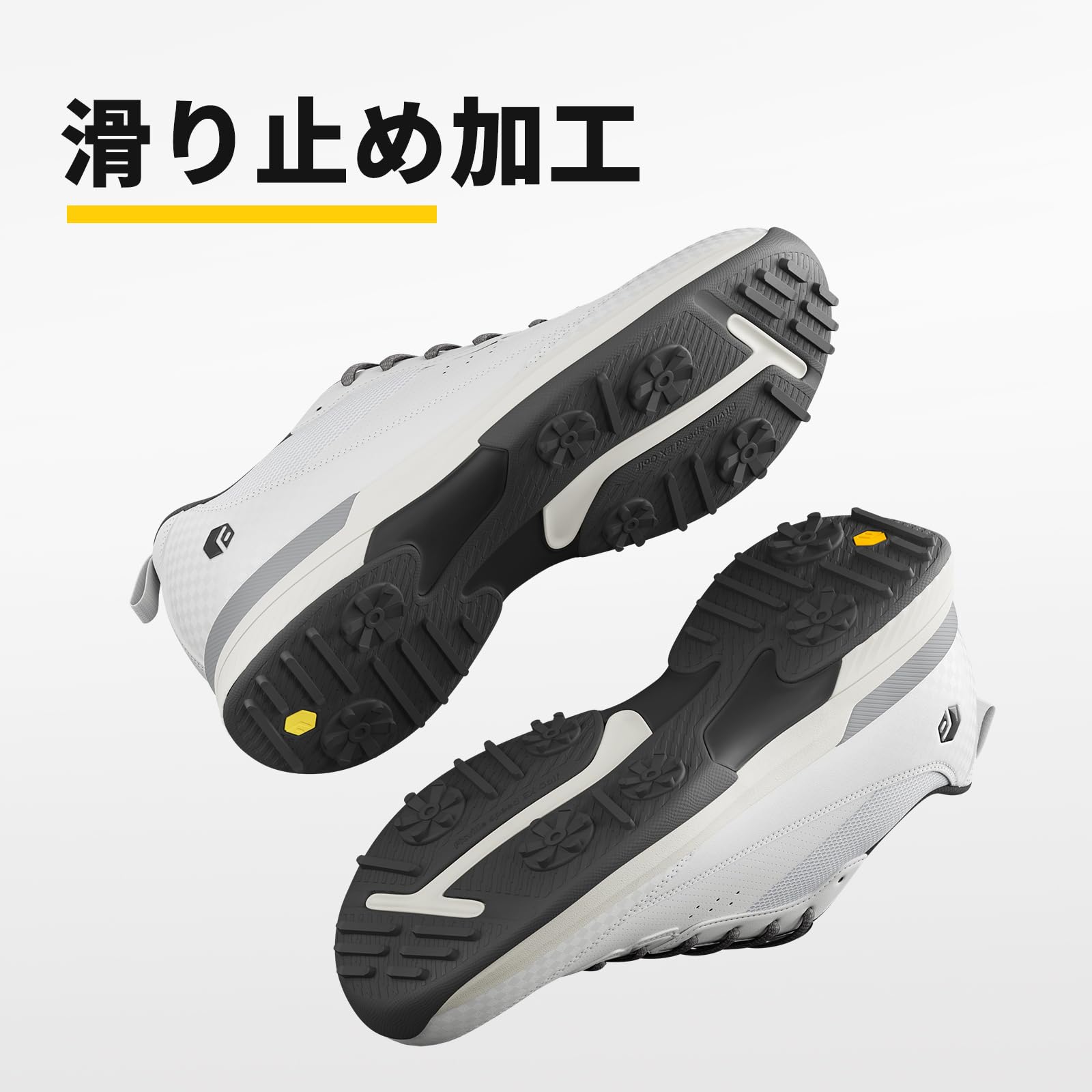 【送料無料】[FitVille] 幅広 ゴルフシューズ メンズ 2E 4E プロゴルフ靴 ソフトス...