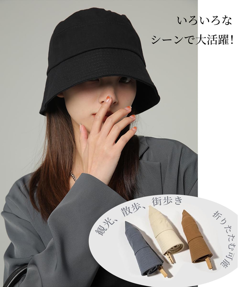 【送料無料】[Karsaer] バケットハット レディース 帽子 深め ハット UVカット キ...
