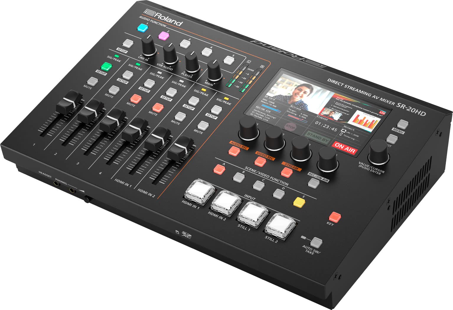 【送料無料】Roland ローランド SR-20HD ストリーミング AVミキサー PCを使わずに直接ライブ配信可能 配信/イベント/セミナー/発表会 オートミキシング機能 オートスイッチング機能 plays23-11900858 PLAYS REGAL サンプル画像3