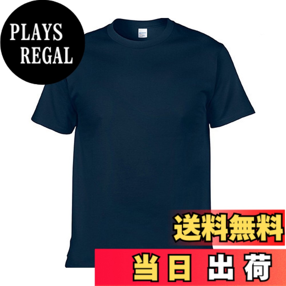Other - 【送料無料】[Macoking] tシャツ メンズ 無地 黒t 白 半袖 吸汗 おおきいサイズ インナーシャツ 夏服 スポーツ 速乾 カットソー カップル 厚手 色：ネイビー、サイズ：M