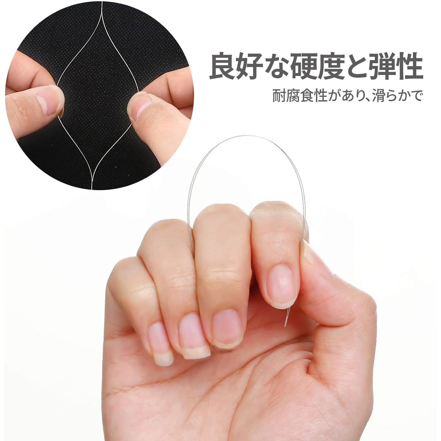 【送料無料】ビーズ針 超極細針 手縫針 収納ケース付きビーズ刺繍針 ビーズ編み針 ブレスレット ジュエリー DIY 手縫い工芸品 長さ5.8/7.6/10.2/11.5/12.8cm 5pcs 色：銀色 plays23-12041373 PLAYS REGAL サンプル画像2