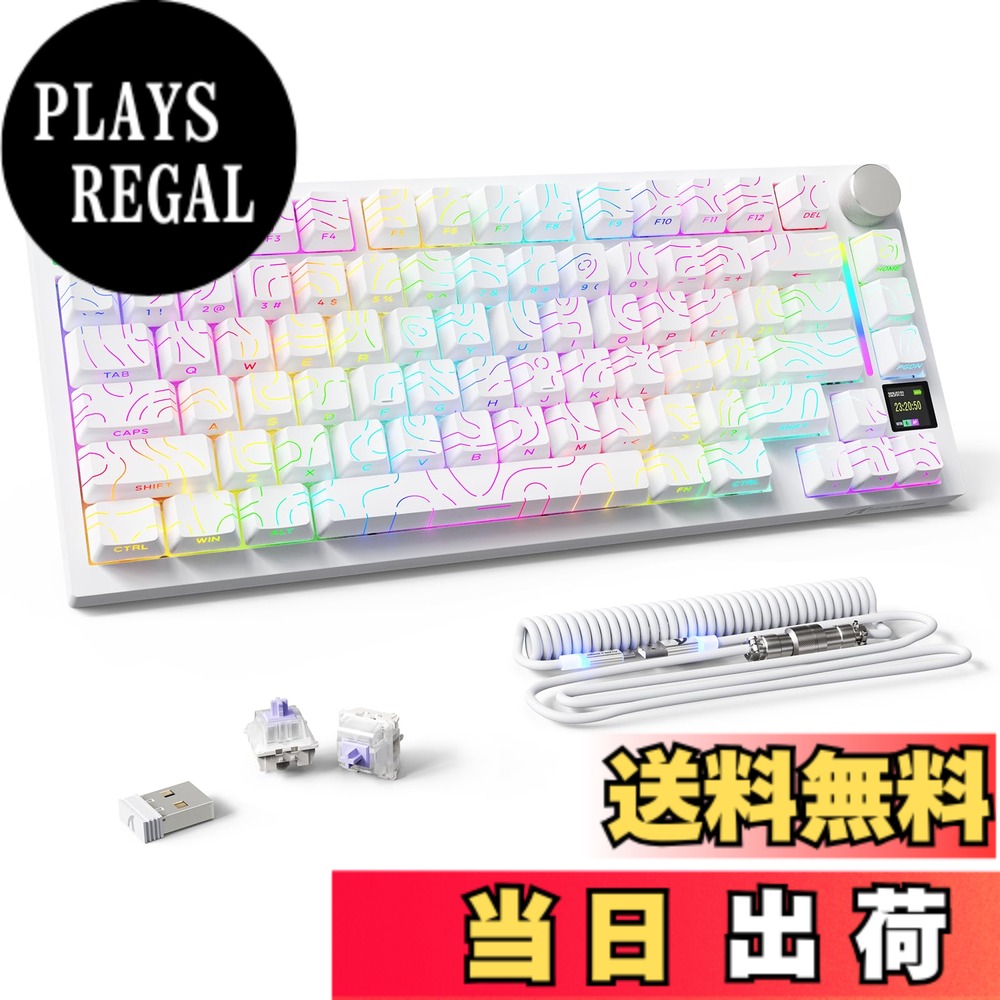 MAMBASNAKExATTACK SHARK X820ULTRA キーボード 色：ホワイト、サイズ：ギフト軸