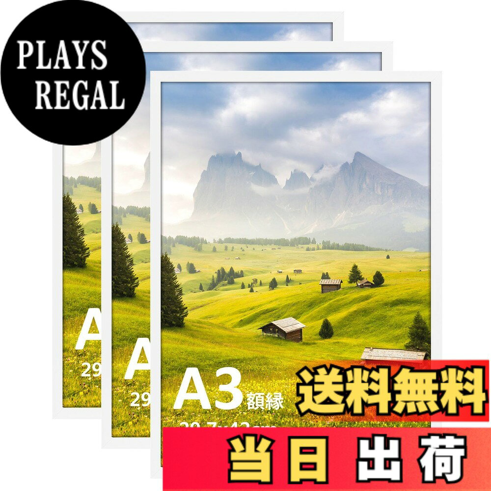商品情報商品の説明主な仕様 【フレーム材 質】プラスチック製　【透明板】プラスチック製　【裏面フック付】フレーム外寸法: 311x434x9mm 透明板寸法: 297x420x0.66mmbr【収納写真サイズ】a3サイズ(420x297mm)（写真/ポスター/肖像/風景などに飾り）【縦向き&横向き&インテリア】背面にフック付、壁掛け対応タイプです。縦＆横向きどちらにも対応できて、写真の向きに影響されず便利。インテリアにも馴染み、サイズ違うイラストや写真を入れてもOK！自分オリジナルの写真やアート作品、コレクション しているオブジェなどを額に入れてもいいですね。そんな作品に囲まれれば、目にするたびに笑顔になるはず。※ご注意※本商品には壁掛け用の釘が付属しておりません。壁掛けされる場合は、別途適切な釘をご準備ください。