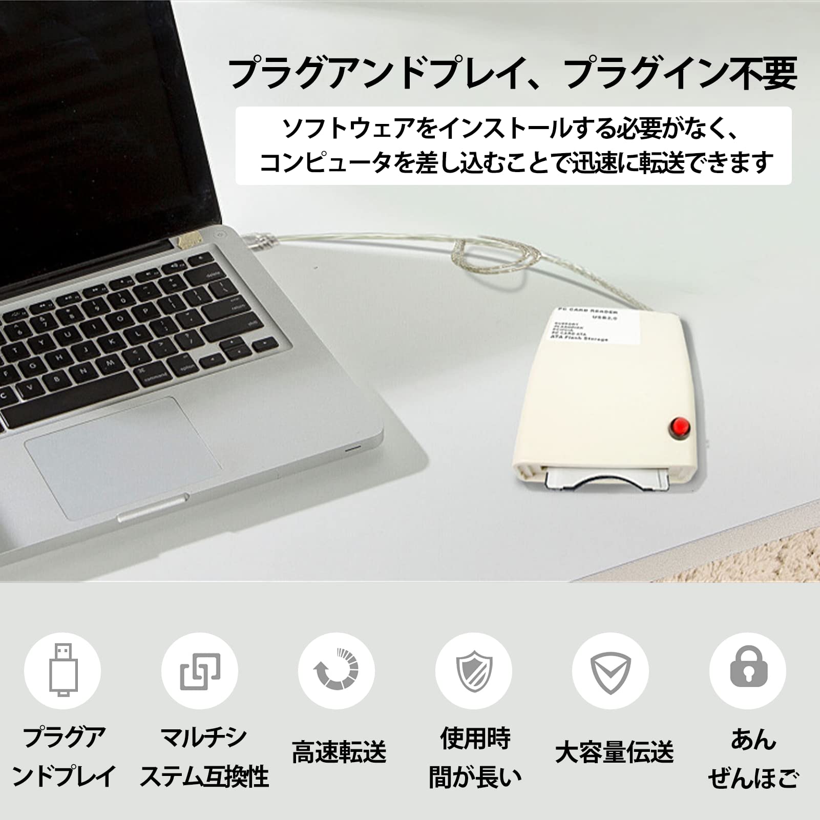 USB2.0 PCMCIAカードリーダー plays23-12056203 PLAYS REGAL サンプル画像2