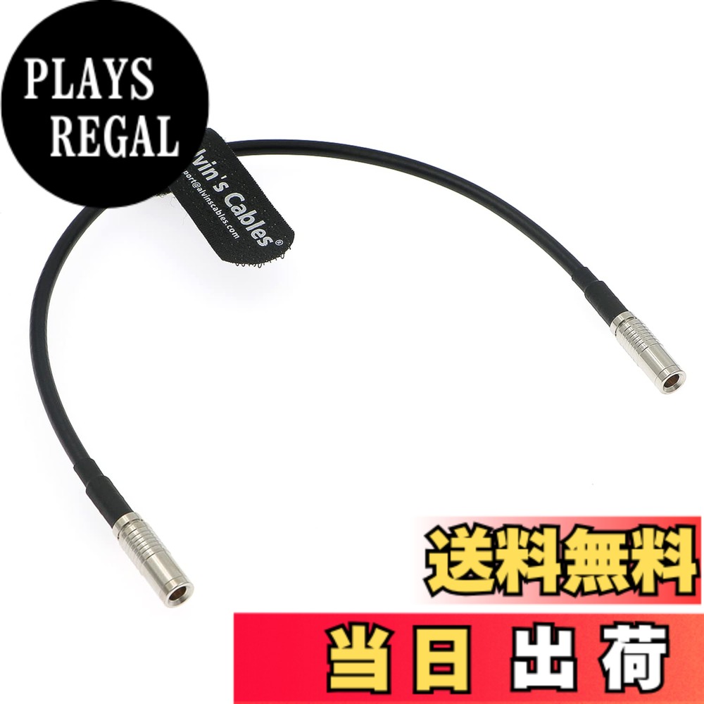 Alvin's Cables タイムコードケーブル Canon R5Cカメラ用 Atomos Ultrasync One Straight DIN to DIN タイムコードケーブル 30cm|12インチ 色：ブラック