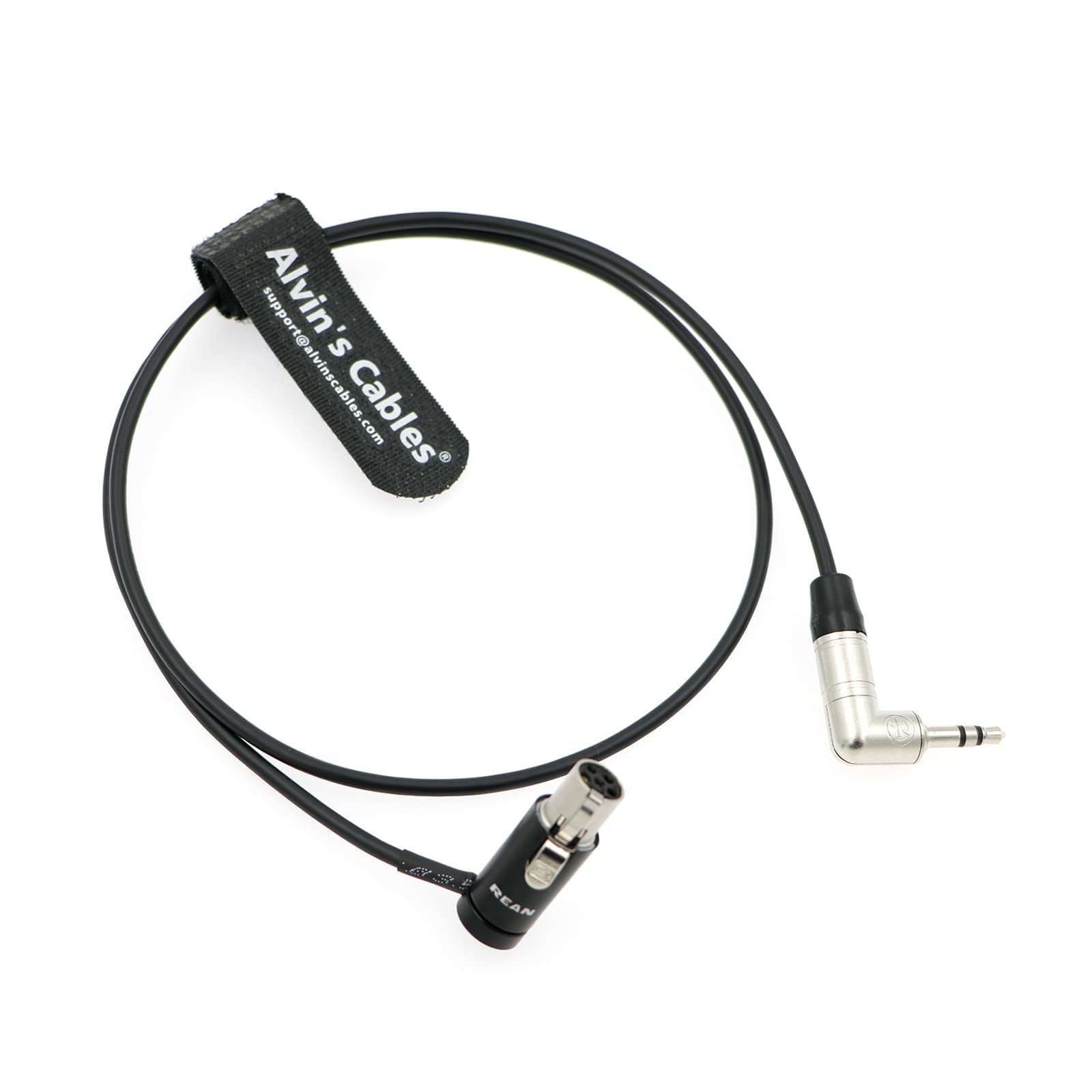 Alvin's Cables ロープロファイル TA5F - 3.5mm TRS オーディオケーブル Lectrosonics-DCHR-レシーバー用 | SMQV トランスミッター 60cm | 24インチ 色：レッド、サイズ：Low profile 60CM
