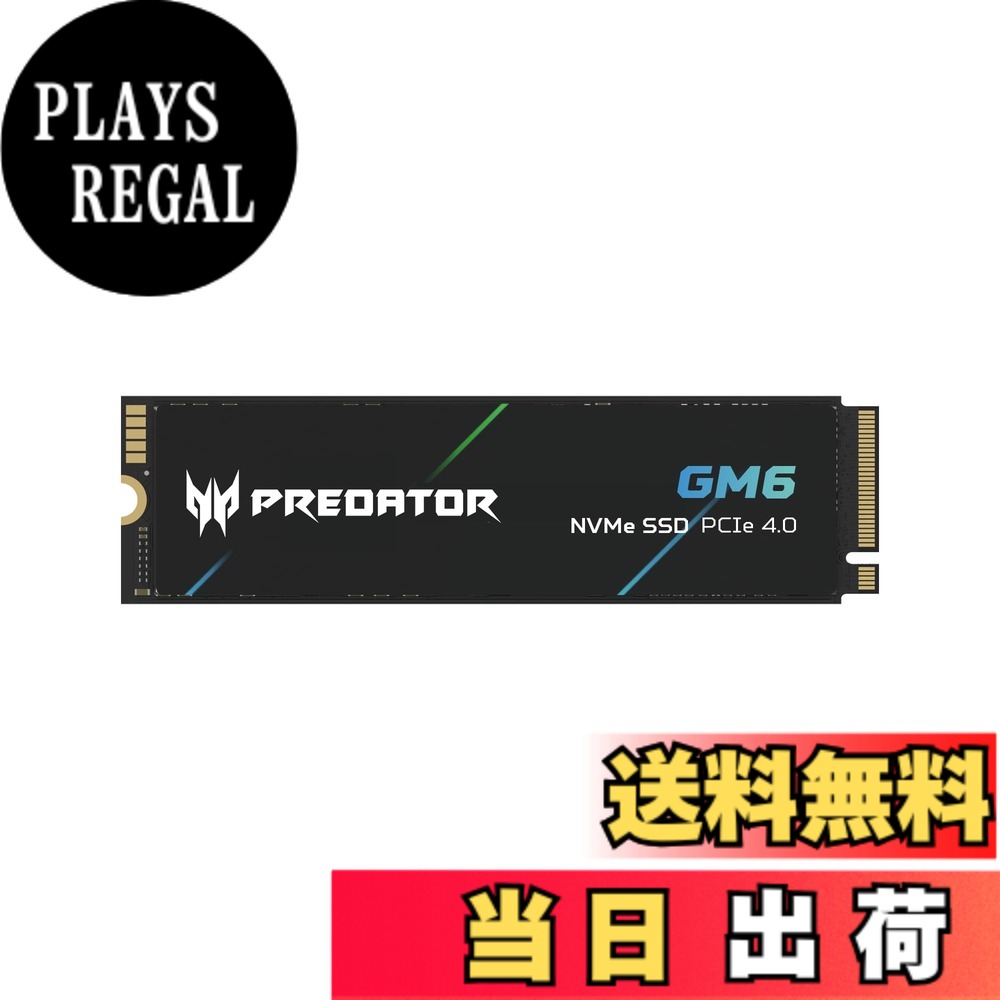 Acer Predator M.2 SSD DRAMレスモデル GEN4/GEN5 GM6/GM9 NVMe2.0 2280 PCIe サイズ：2TB