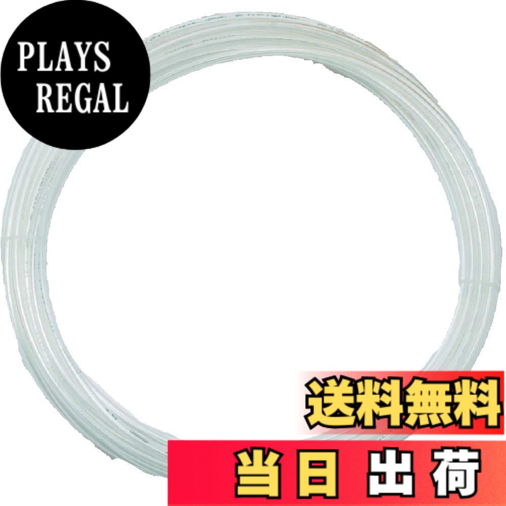 商品情報商品の説明●使用流体:空気・水●使用温度範囲:-5~60度(空気)、0~40度(水)●最高使用圧力:0.8MPa(空気)、0.3MPa(水)●耐水性・耐油性に優れています。 ●柔軟性に優れており、曲げ半径が非常に小さく取扱いが容易です。 ●48m間隔でカットマークが表示されており、裁断作業に便利です。主な仕様 内径(mm):5.0br色:透明外径(mm):8br全長(m):10br最小曲げ半径(mm):15br質量(g):370