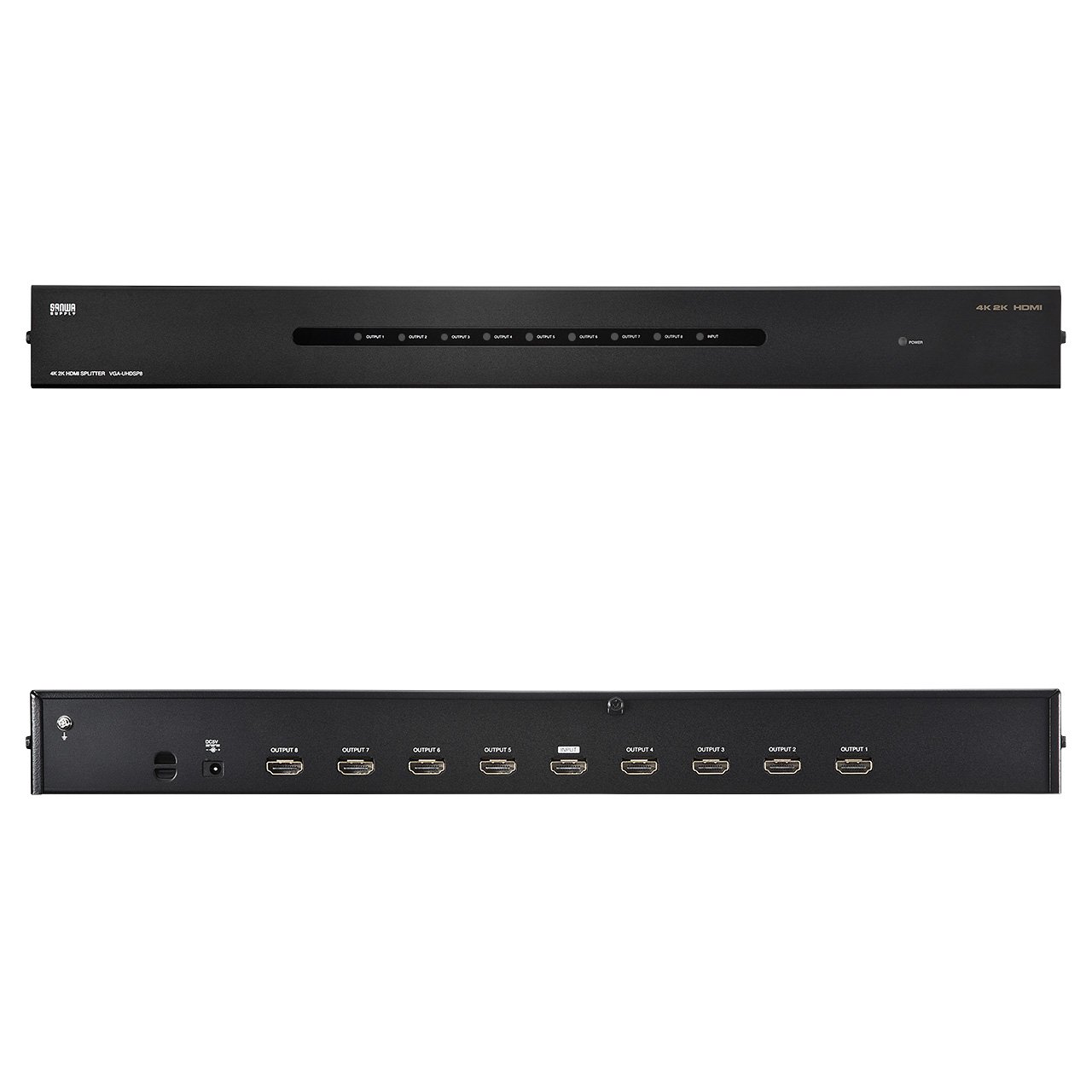 【送料無料】サンワサプライ 4K2K対応HDMI分配器 色：ブラック