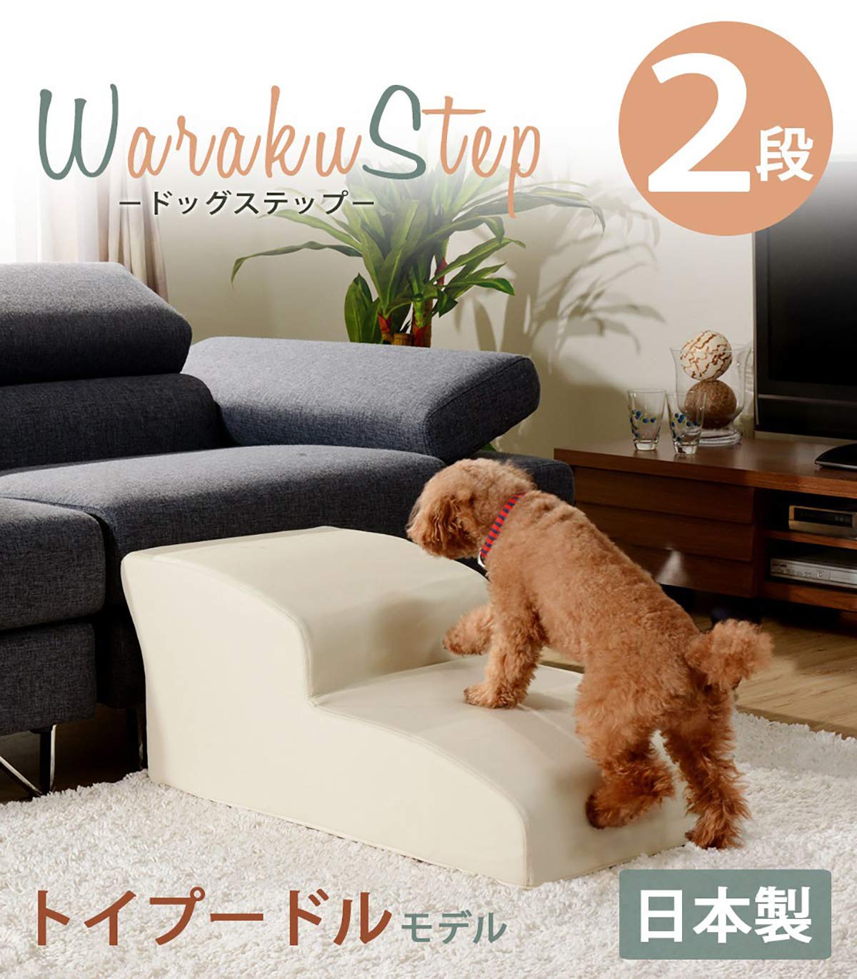 【送料無料】セルタン(Cellutane) ドッグステップ 色：PVCブラック、サイズ：2段