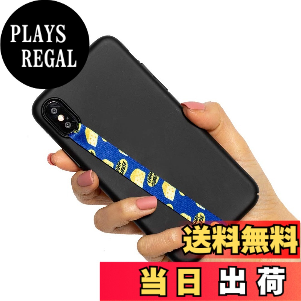 スマホケース ハンドストラップ フィンガーストラップ 落下防止 ワイヤレス充電対応 phonestrap (original) 色：23.チーズ、サイズ：該当なし