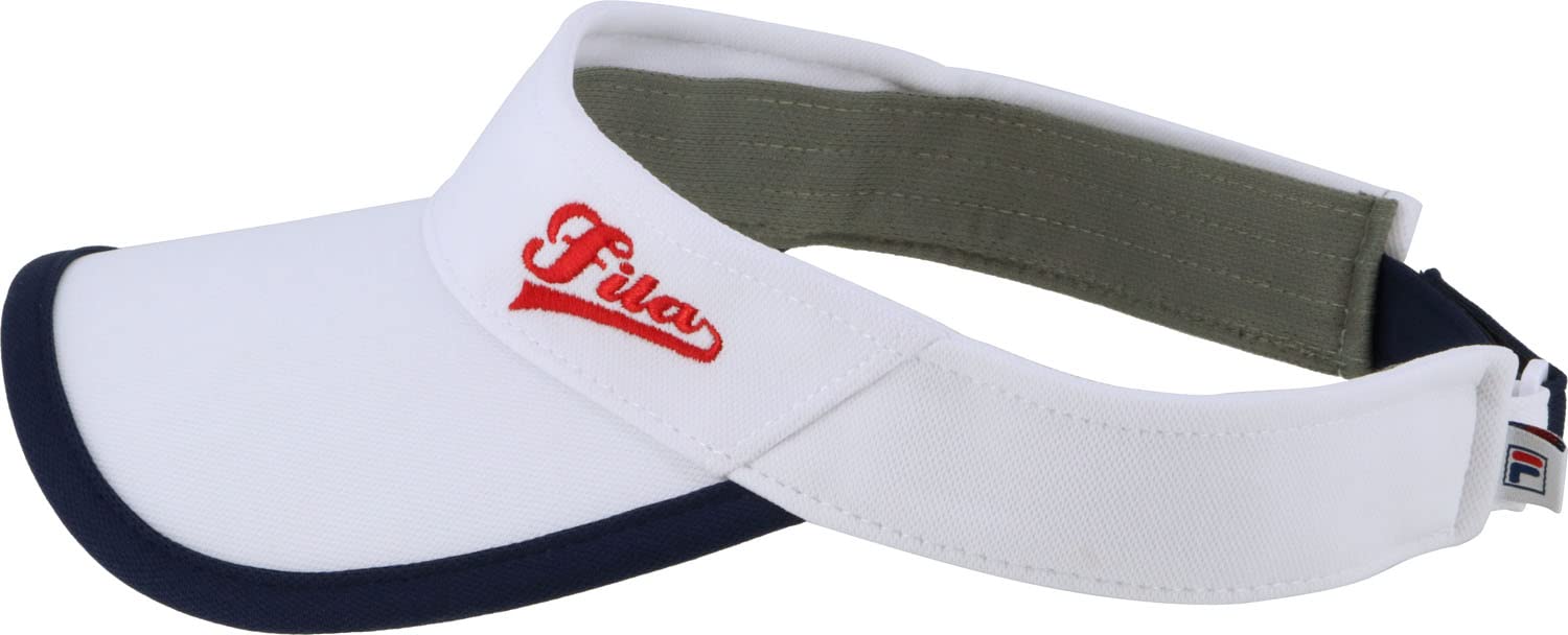 【送料無料】FILA サンバイザーVL9231レディース 色：ホワイトA、サイズ：Free Size